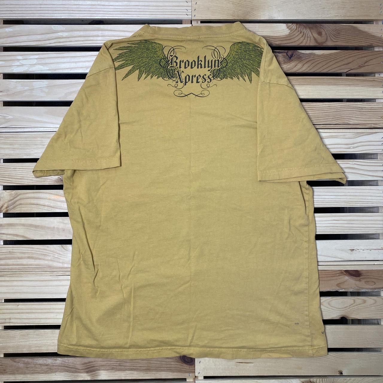 Brooklyn Xpress Brooklyn Express Tan Y2K Hip Hop Tee Size 3XL Size US XXL / EU 58 / 5 - 2 Thumbnail