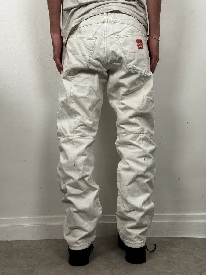 Marithe + Francois Girbaud 2000s Marithé + François Girbaud White Denim Jeans Size US 33 - 3 Thumbnail