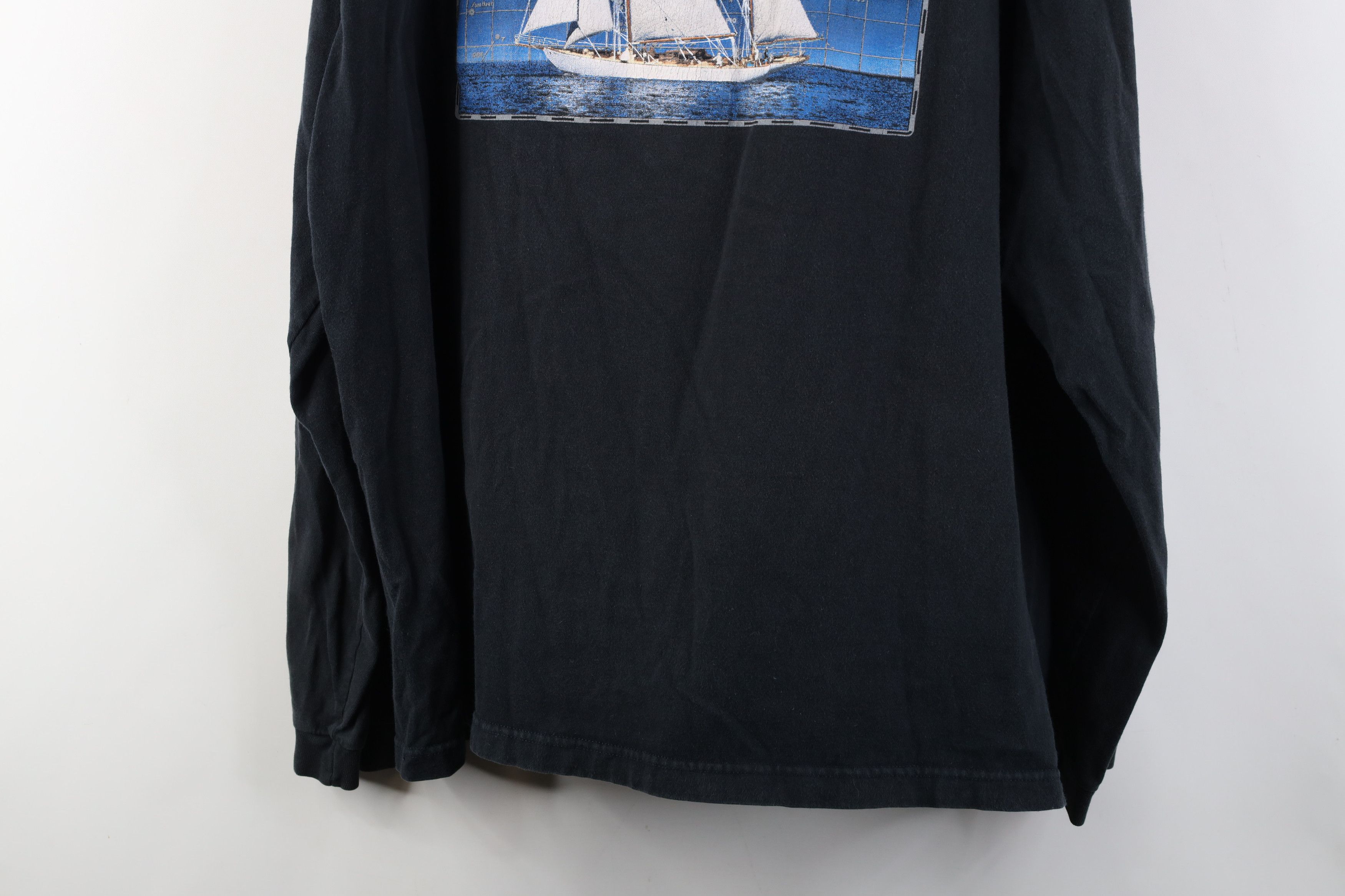 Nautica Vintage 90s Nautica Spell Out Sailing Long Sleeve T-Shirt Size US XL / EU 56 / 4 - 16 Thumbnail