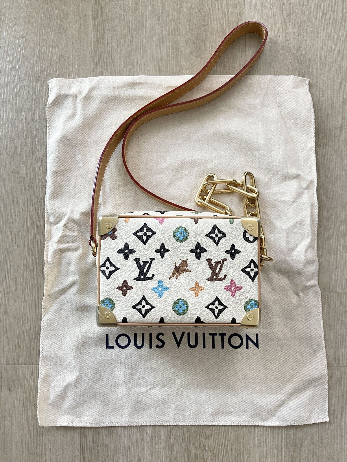 image of Louis Vuitton x Tyler The Creator Mini Soft Trunk (New) in Vanilla, Men's