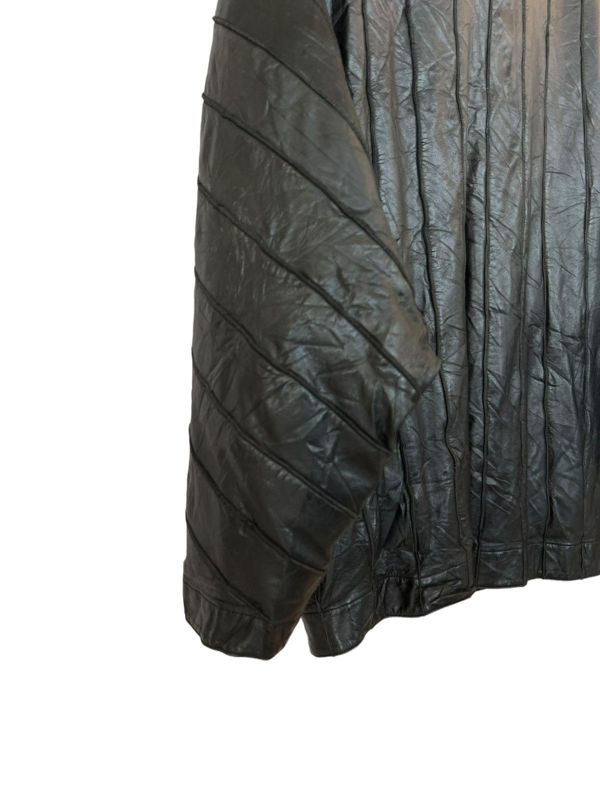 Vintage Japanese Leather Mohair Black Fur Leather Jacket Size US L / EU 52-54 / 3 - 4 Thumbnail