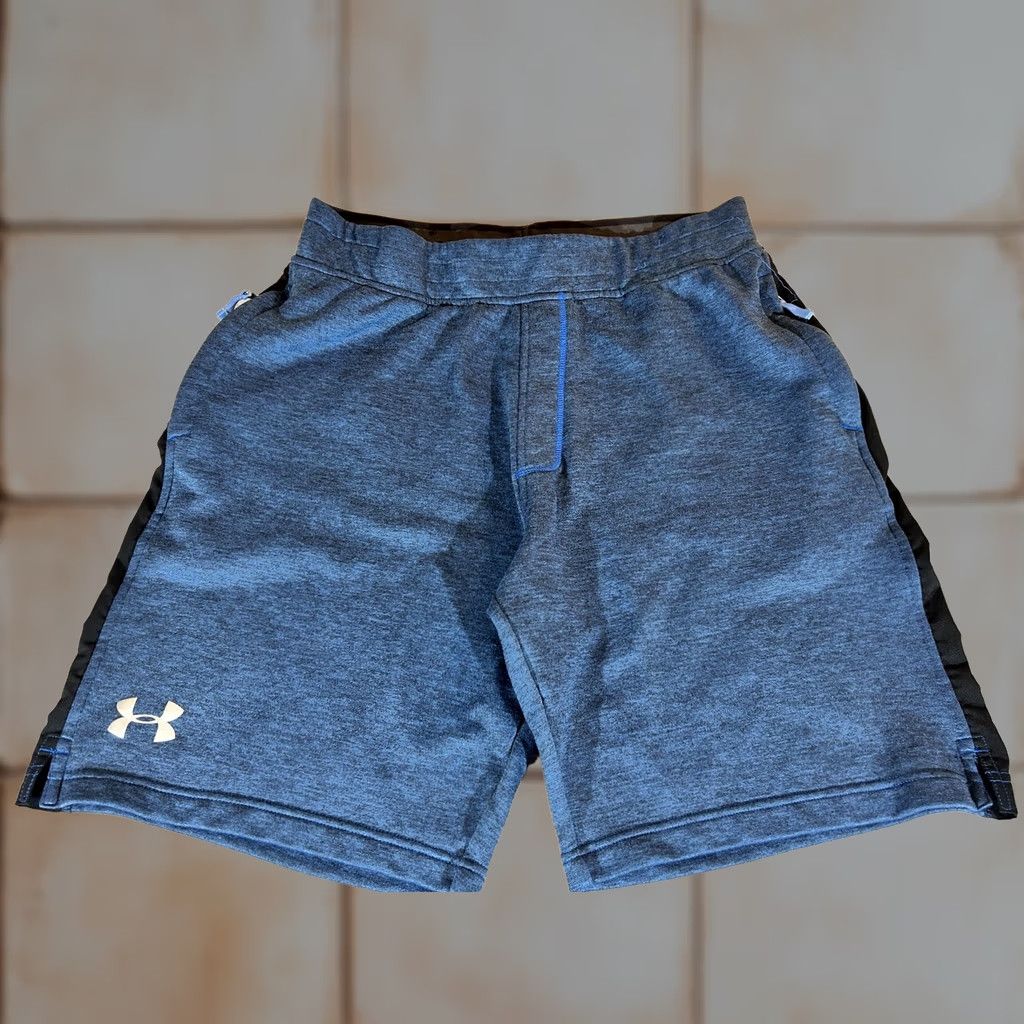 Under Armour Under Armour Shorts Mens Large Blue Terry Athletic Gym Training Workout UA Size US 33 - 1 Thumbnail