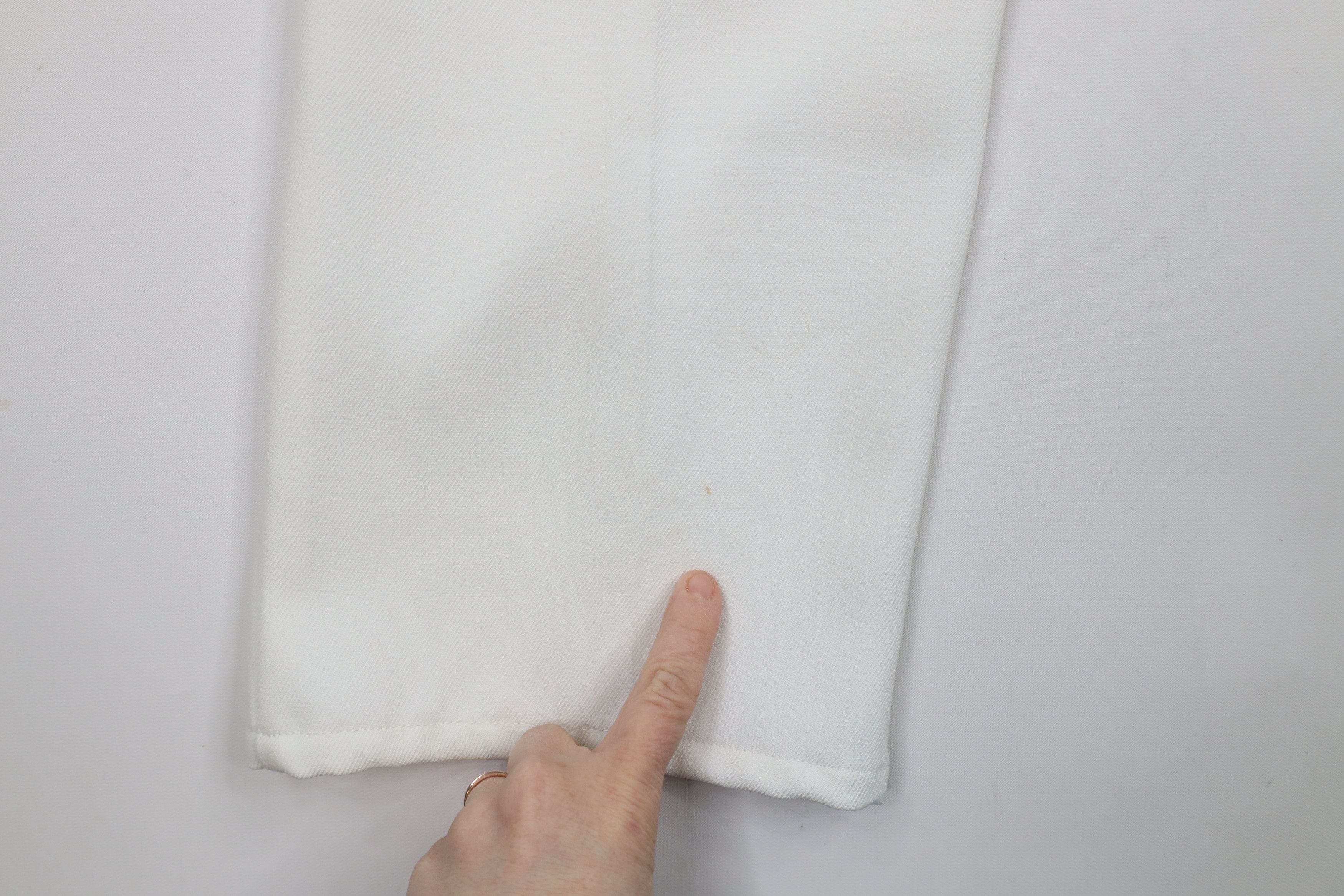 Vintage Vintage 90s Streetwear Flared Wide Leg Chino Pants White Size US 33 - 11 Thumbnail