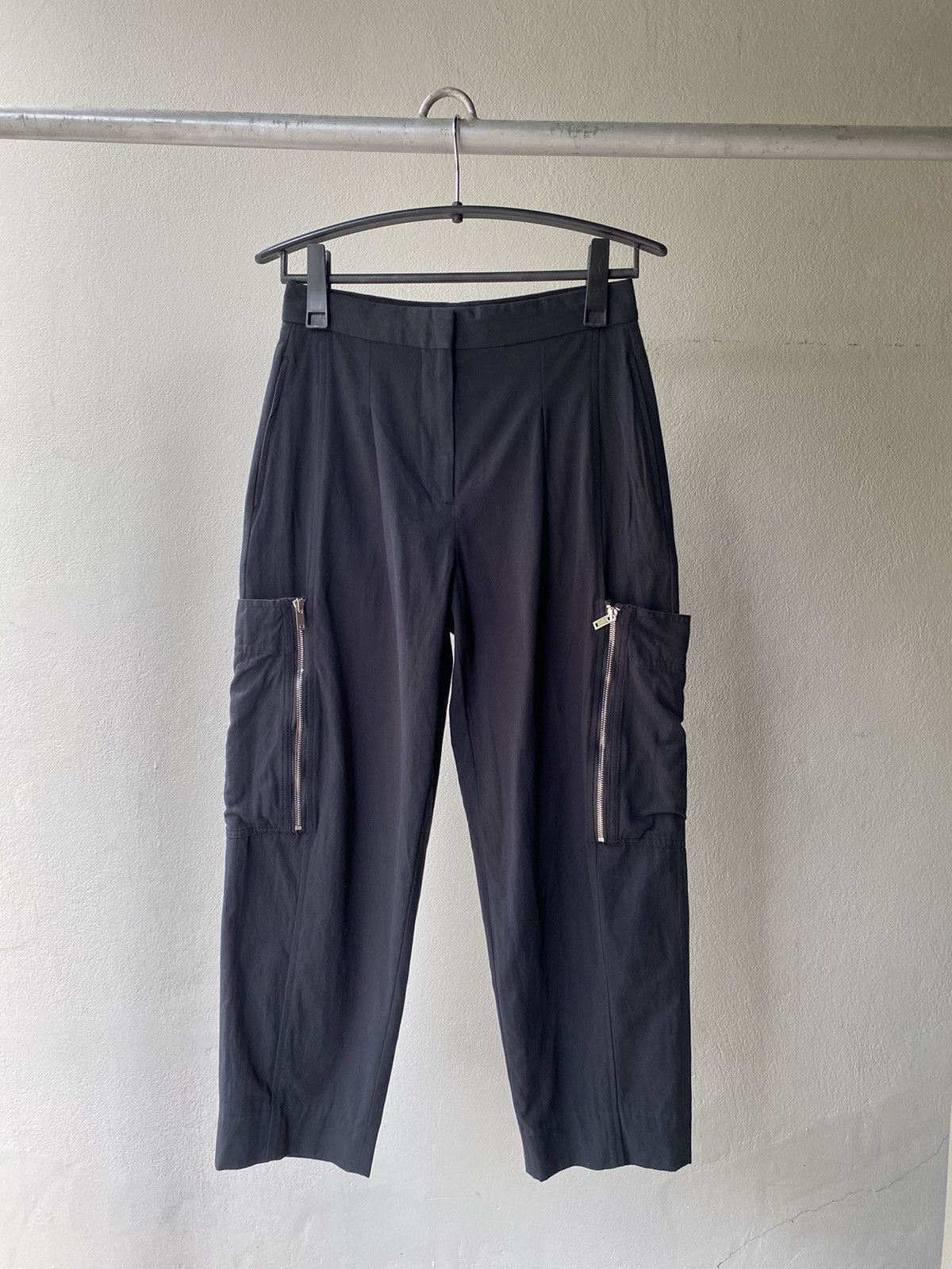 Stella McCartney STELLA/MCCARTNEY Black Cargo Pants with Zipper Pockets Size 29" - 20 Thumbnail