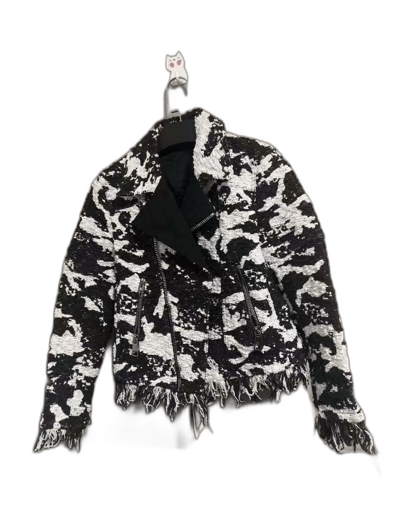 Neil Barrett Neil Barrett Black and White Zip Jacket Size S / US 4 / IT 40 - 1 Thumbnail