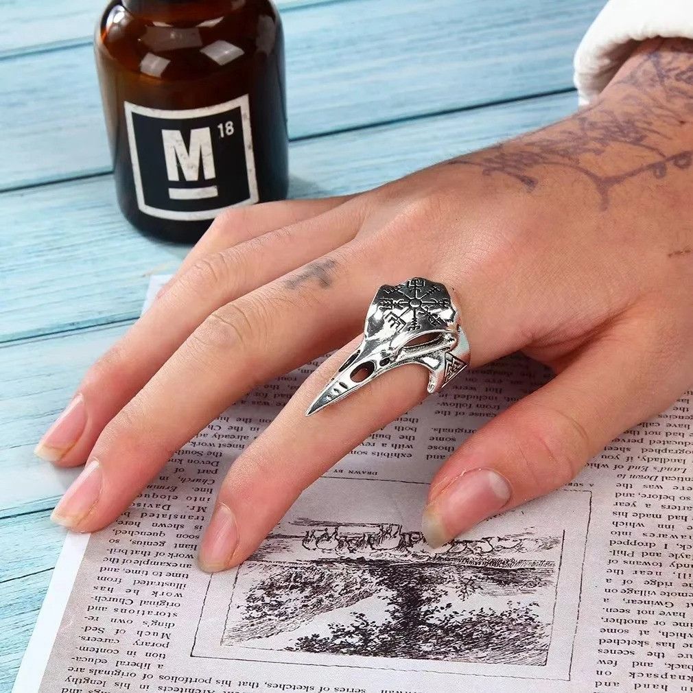 Jewelry × Vintage Retro Crow Ring Size ONE SIZE - 6 Thumbnail
