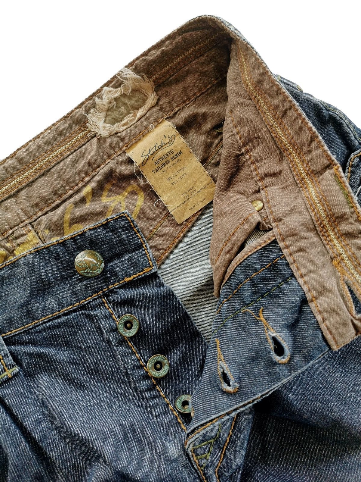 Stitch's Jeans Stitch jeans flared bootcuts distressed denim jeans▪️ 30x30.5 Size US 30 / EU 46 - 11 Thumbnail