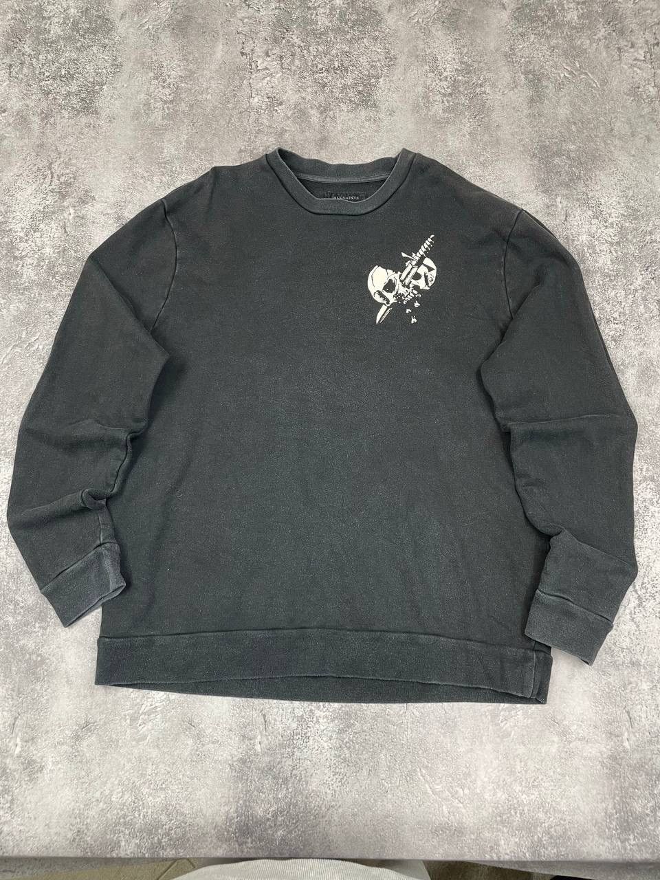 Allsaints AllSaints Men Crewneck Sweatshirt Vintage Black Size S Size US S / EU 44-46 / 1 - 1 Thumbnail