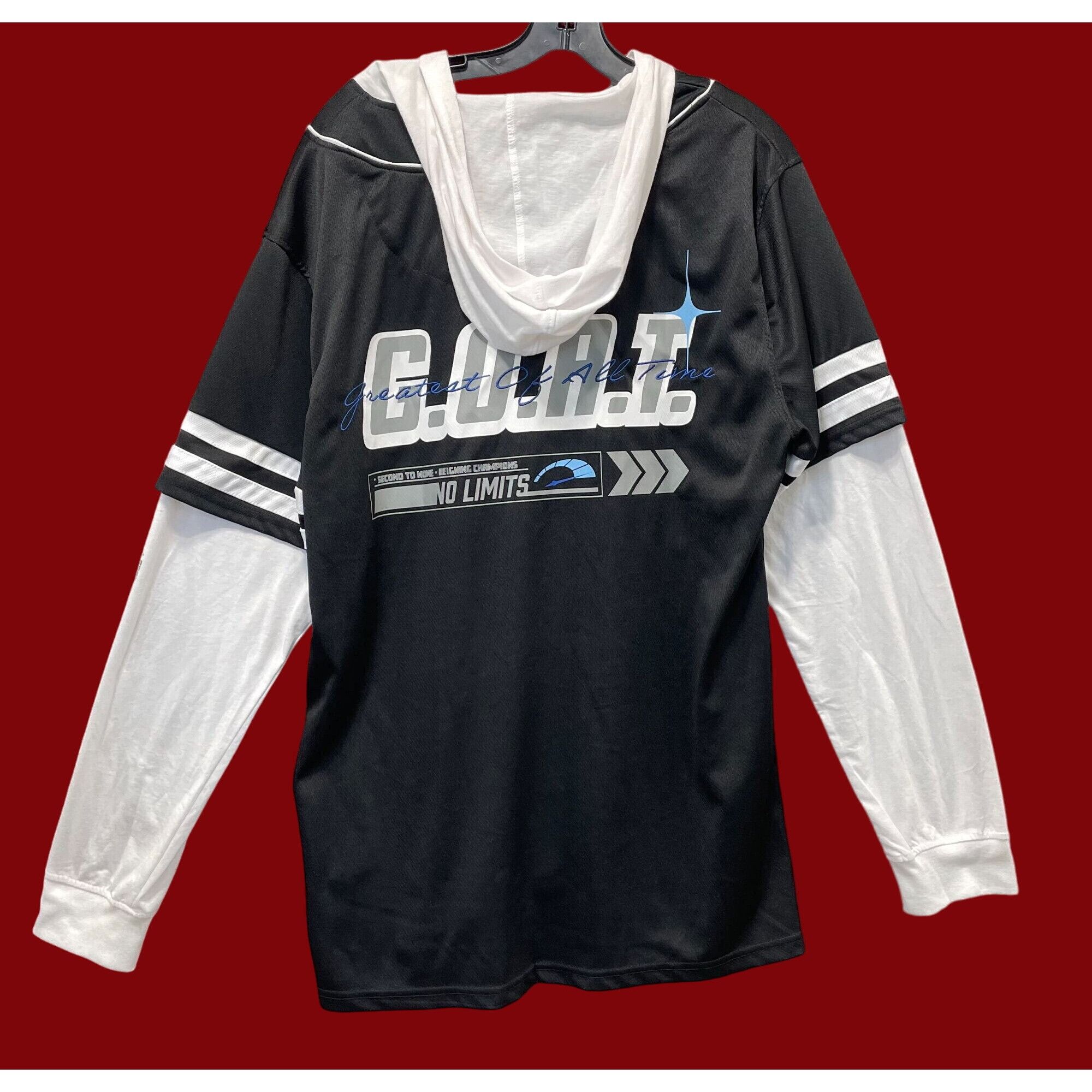 rue21 Rue 21 - Men's Long Sleeve Hoodie - White/Black - Extra Larg Size US XL / EU 56 / 4 - 2 Thumbnail