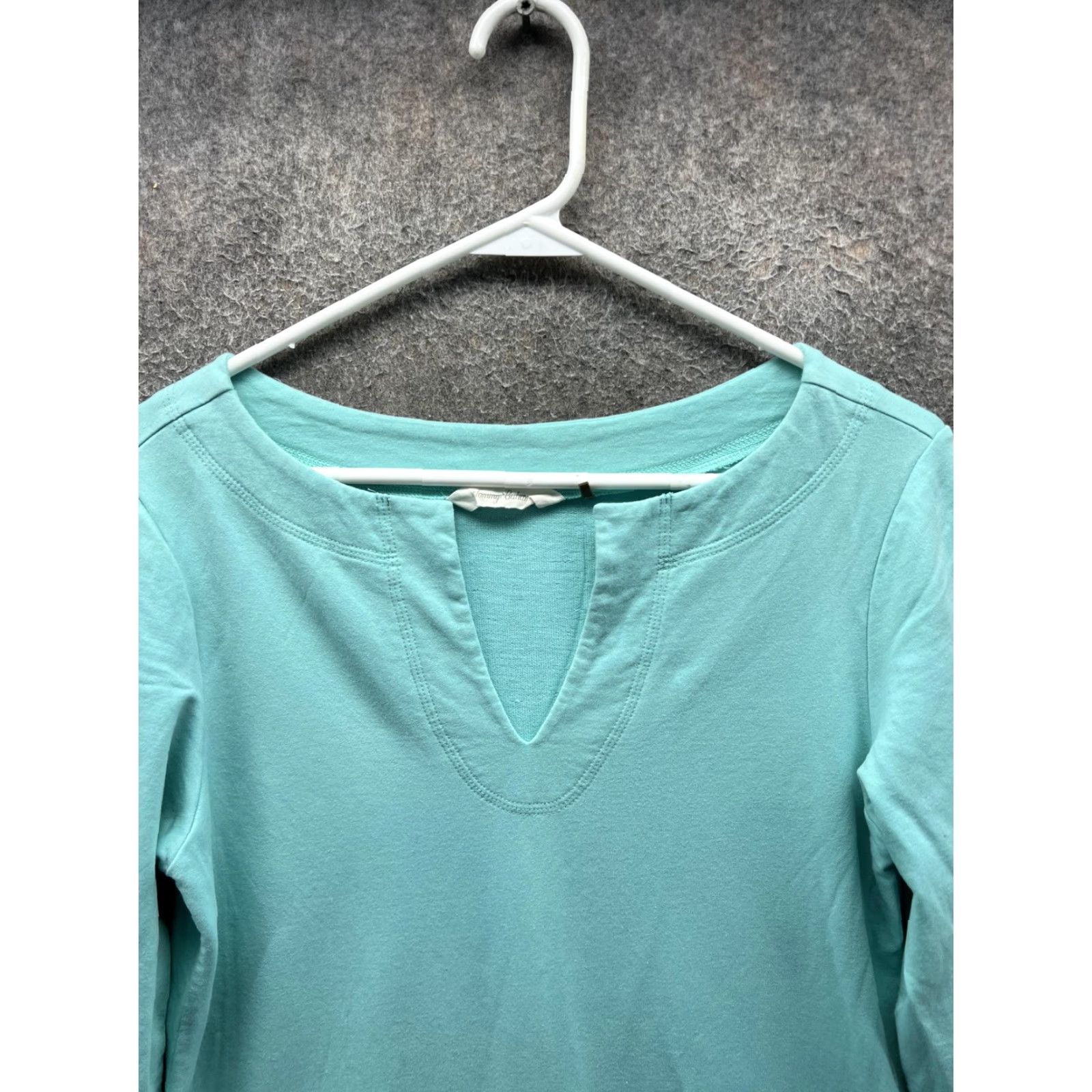Tommy Bahama Tommy Bahama Shirt Womens M Blue V-Neck 3/4 Sleeve Tunic Jersey Top Pockets Size M / US 6-8 / IT 42-44 - 5 Thumbnail