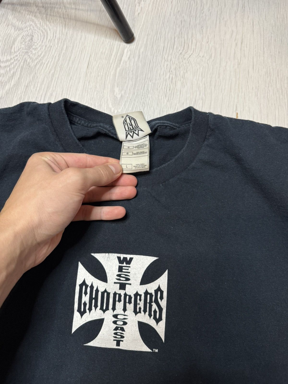 Vintage Vintage West Coast Choppers Shirt Paul Walker Size US L / EU 52-54 / 3 - 3 Thumbnail