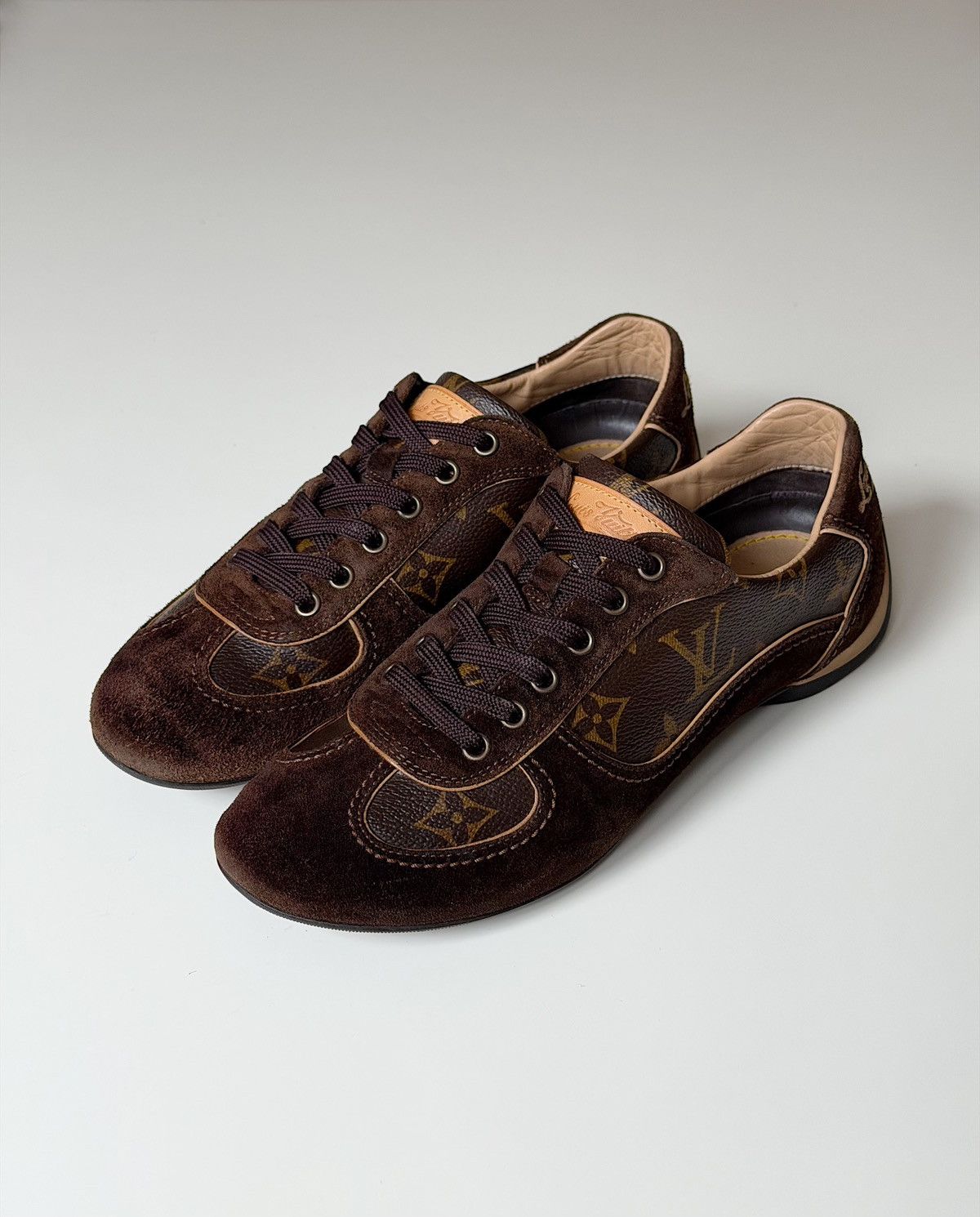 Louis Vuitton LOUIS VUITTON 2008 Monogram Low Profile Sneakers LV trainers Size US 6 / IT 36 - 6 Thumbnail