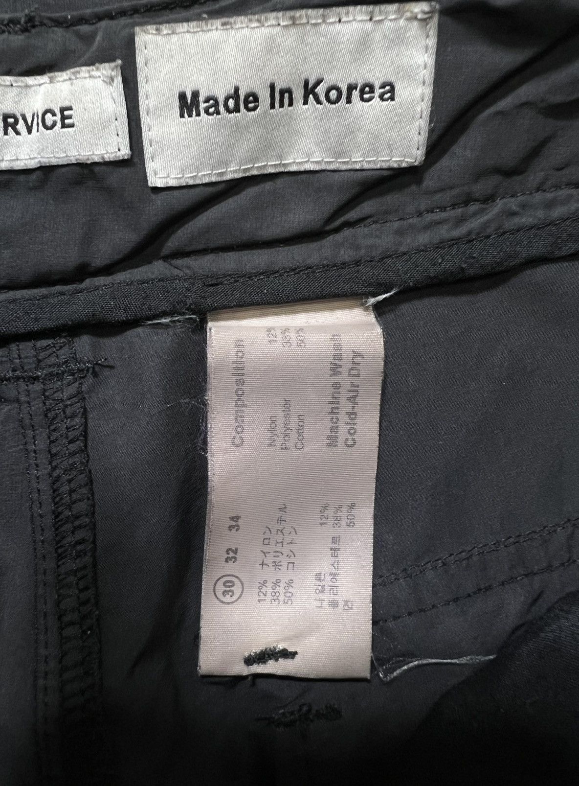 FFFPOSTALSERVICE FFFPostalService - Charcoal Flared Cargo Pants V.1 Size US 27 - 18 Thumbnail