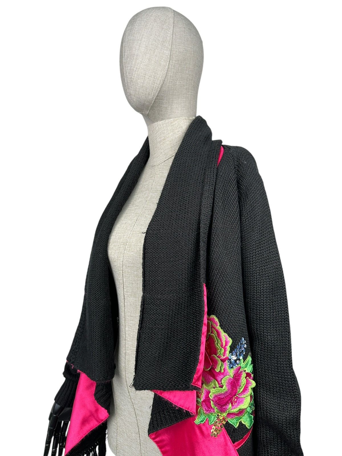 Max Mara MAX MARA Flower Open Cardigan Sweater Cape Wool Cashmere Size M / US 6-8 / IT 42-44 - 7 Thumbnail