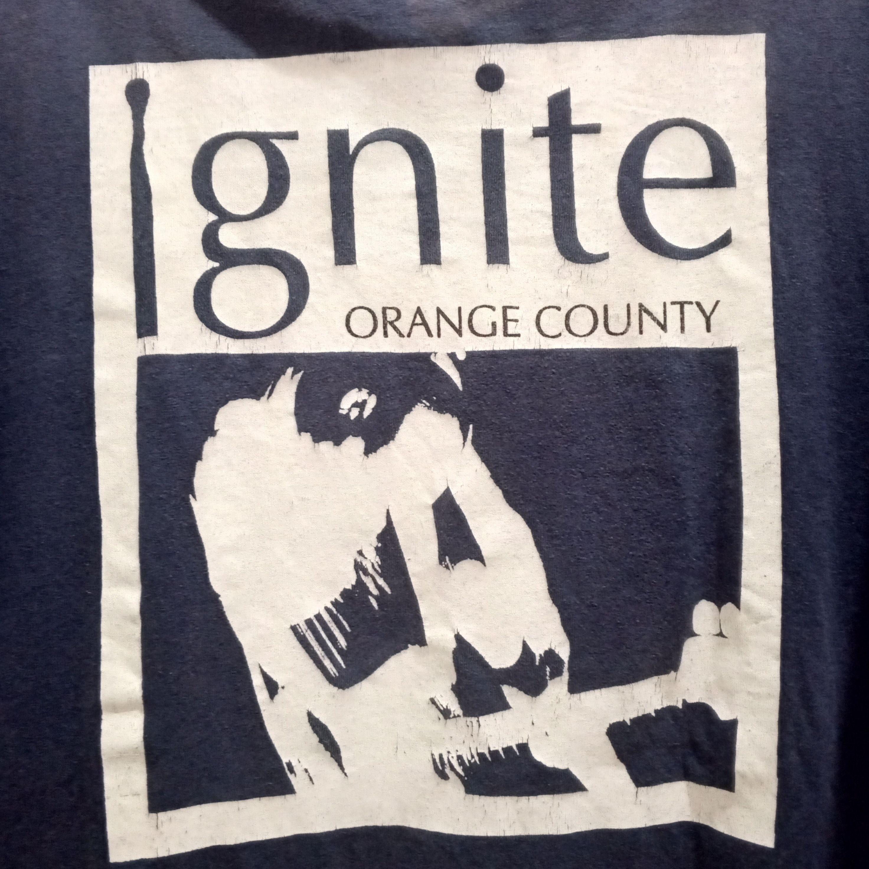Band Tees Ignite Band Orange County Navy Blue Shirt XL Hardcore Size US XL / EU 56 / 4 - 8 Thumbnail