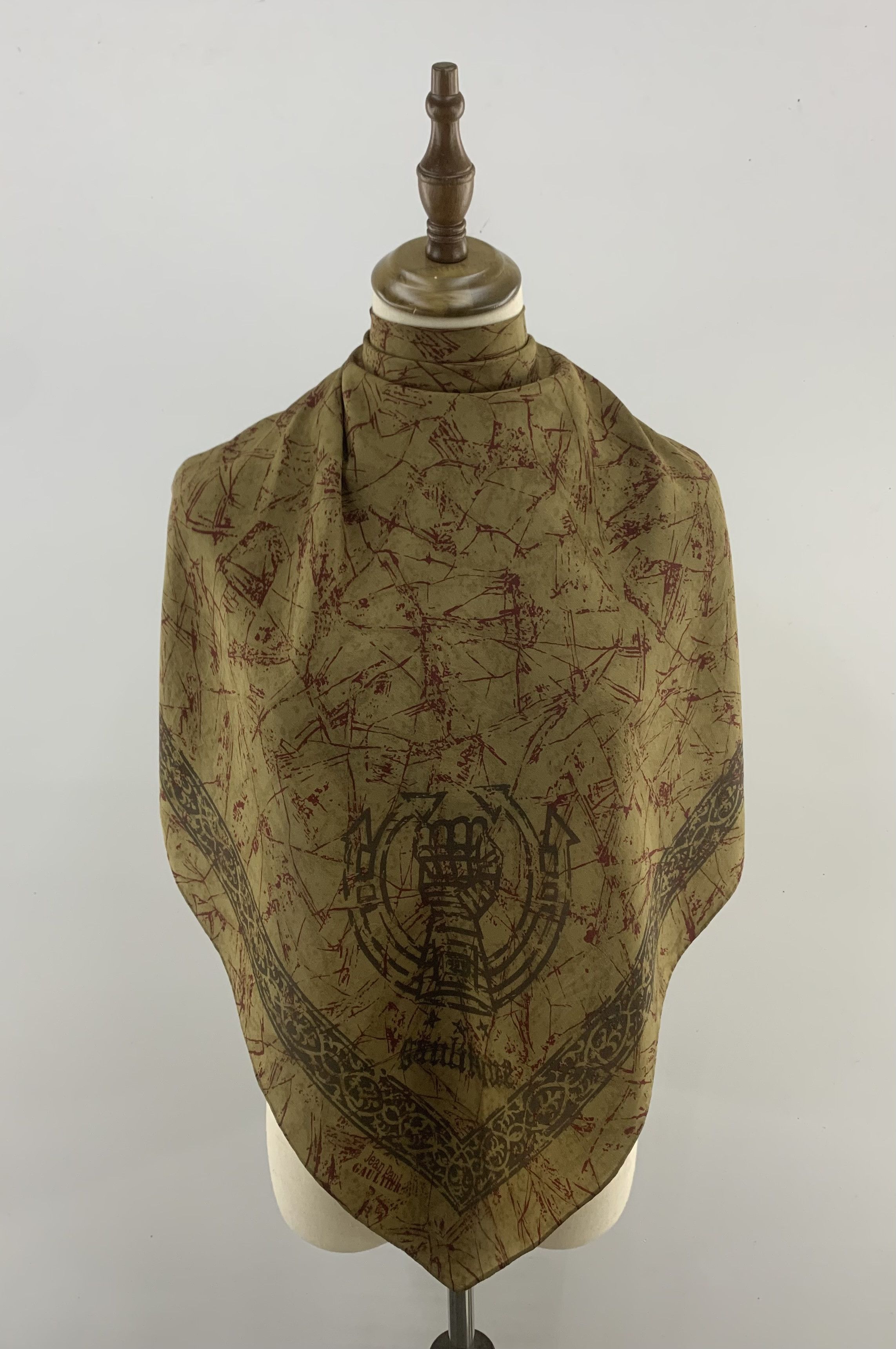 Jean Paul Gaultier Silk Scarf 90cm Foulards