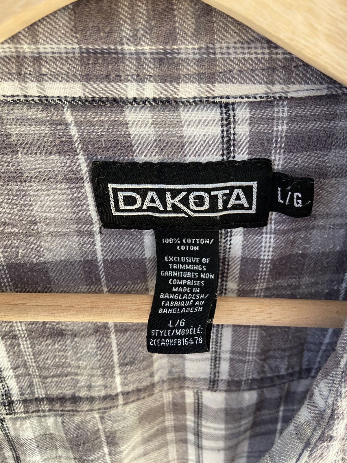 Vintage Grey Dakota flannel Size US L / EU 52-54 / 3 - 3 Thumbnail