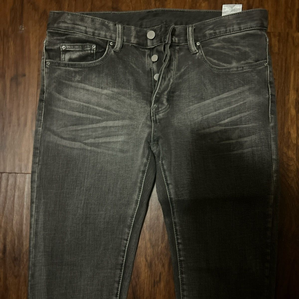 Other Grey/black straight leg y2k Mimi jeans!! Size US 33 - 2 Thumbnail