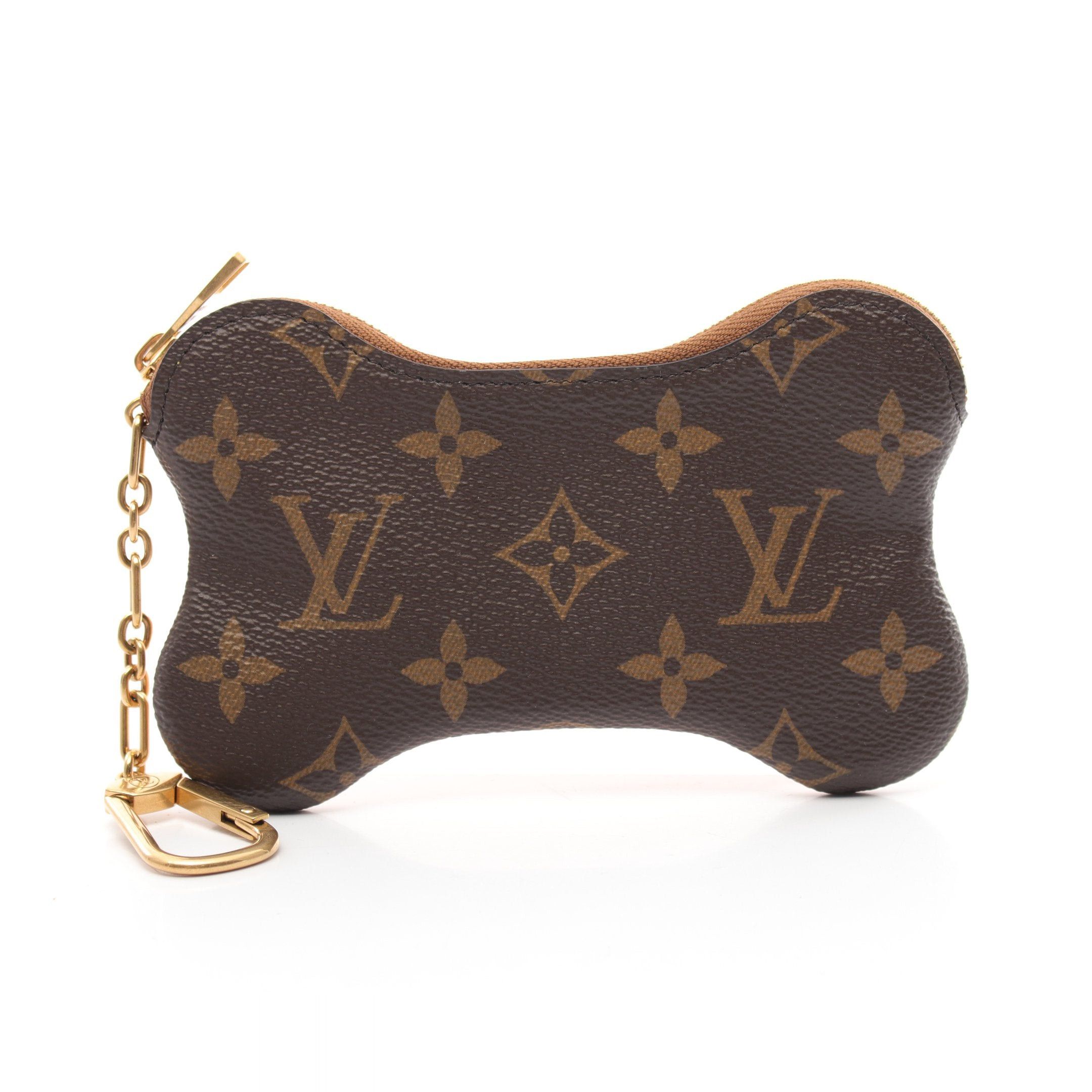 Louis Vuitton Louis Vuitton Horn Key Pouch Monogram Leather Brown Size ONE SIZE - 1 Thumbnail