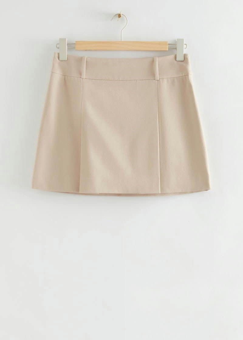 & Other Stories & Other Stories Pleated A-Line Mini Skirt Skirt Size 26" / US 2 / IT 38 - 1 Thumbnail