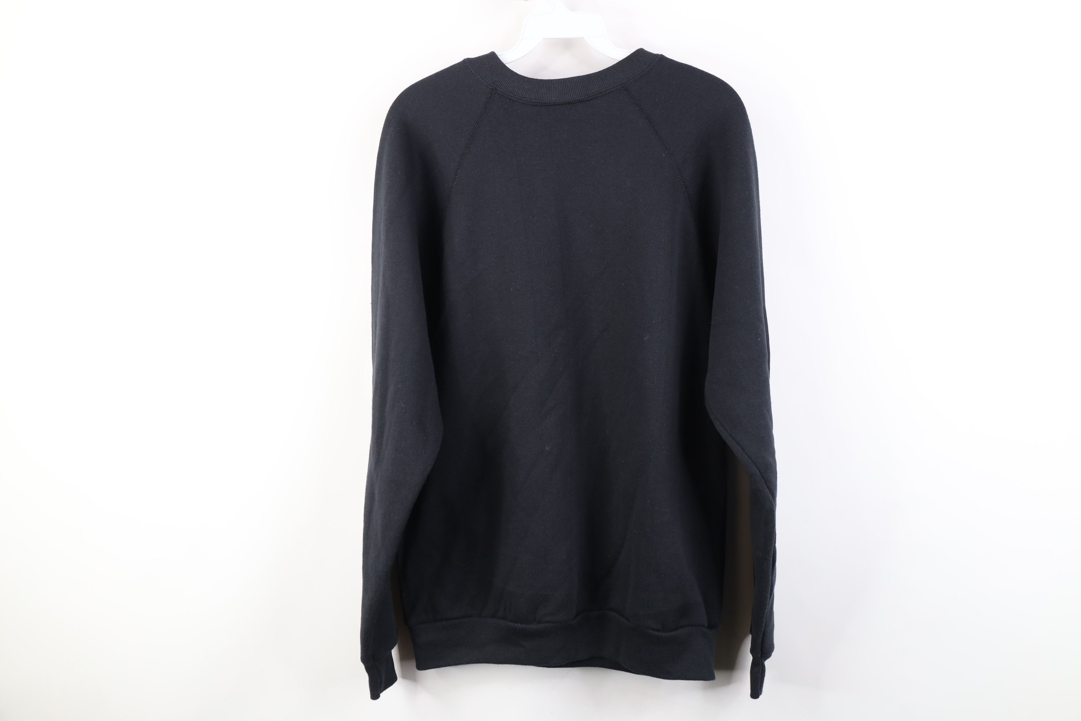 Vintage Vintage 90s Streetwear Blank Crewneck Sweatshirt Black USA Size US M / EU 48-50 / 2 - 8 Thumbnail
