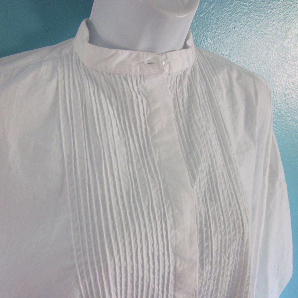 Gordon Rush But Gordon Stuart S Oversized Size S Vintage Cotton Button Up Blouse Pintucks Size S / US 4 / IT 40 - 1 Thumbnail