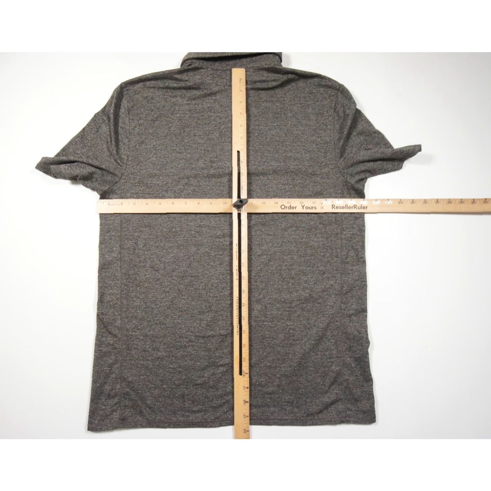 Quince Quince Shirt Mens Large Gray Polo Short Sleeve Stretch Adult Collared Preppy Size US L / EU 52-54 / 3 - 7 Thumbnail