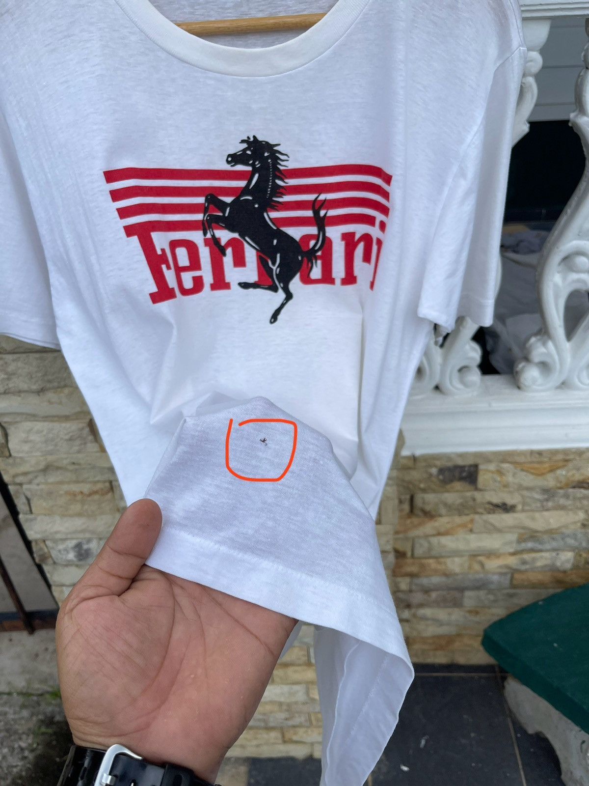 Ferrari × Formula 1 × Vintage Last Drop🔥Vtg 70s/80s Ferarri F-1 World Grand Prix Team Tee Size US M / EU 48-50 / 2 - 9 Thumbnail