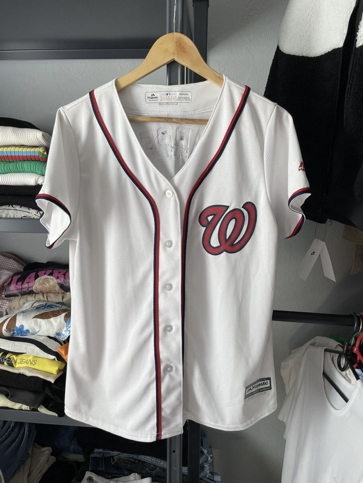 MLB Majestic Washington Nationals #34 Harper Jersey Size US XL / EU 56 / 4 - 1 Thumbnail
