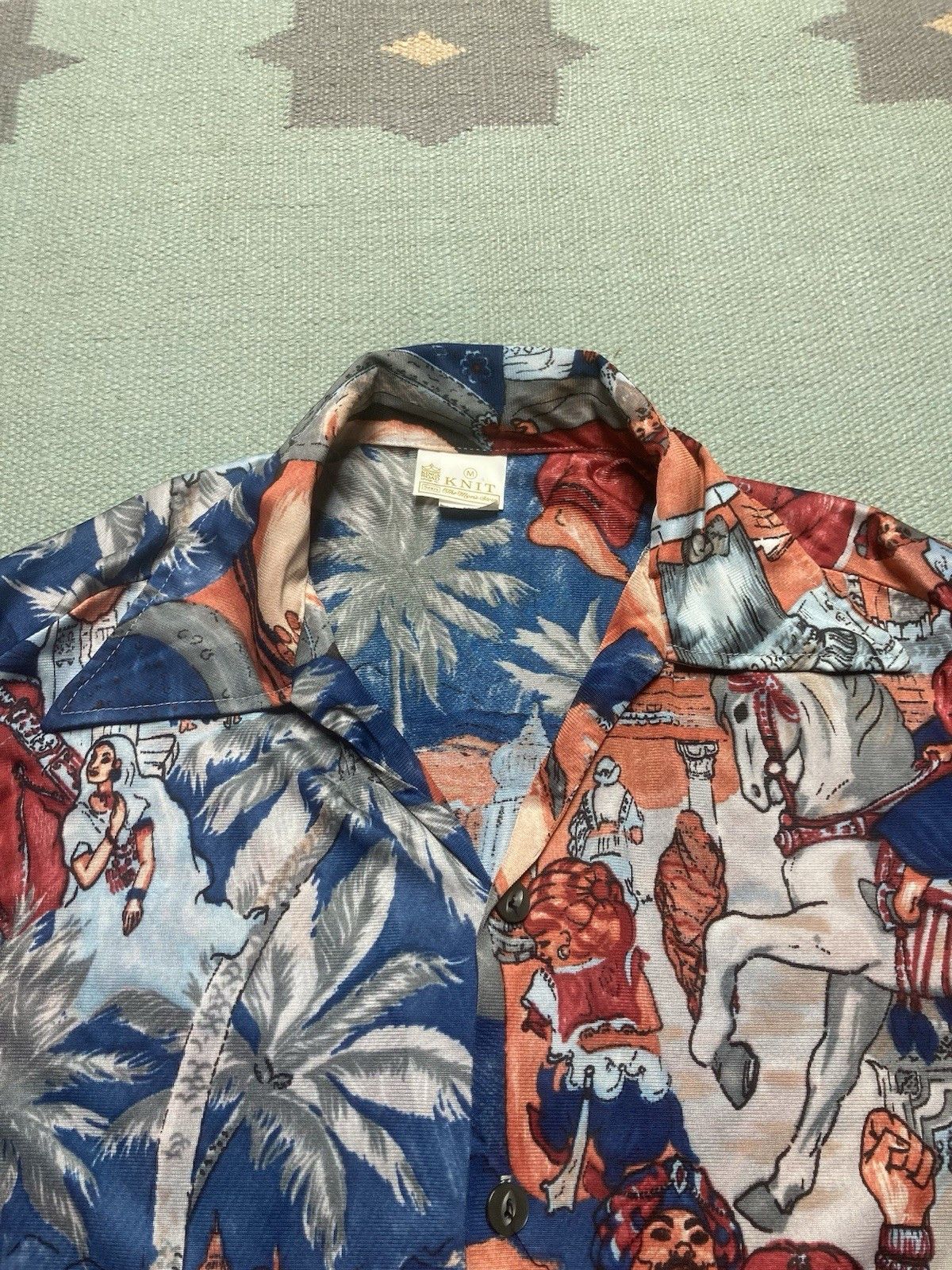 Vintage 70s button shirt sears kings road disco picture print medium Size US M / EU 48-50 / 2 - 3 Thumbnail