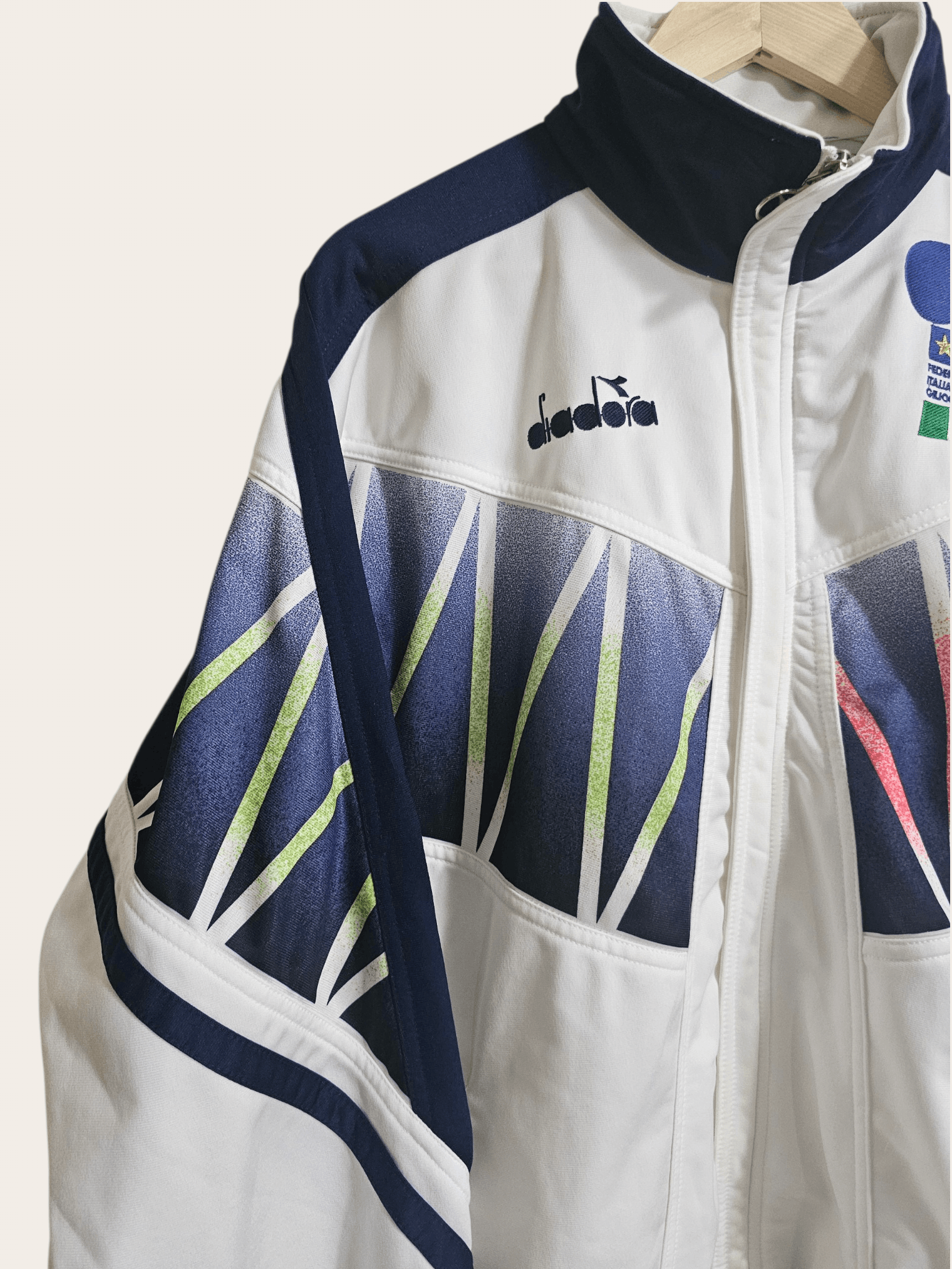 Diadora Italy Diadora 90's Warm Up Jacket Size US XL / EU 56 / 4 - 3 Thumbnail
