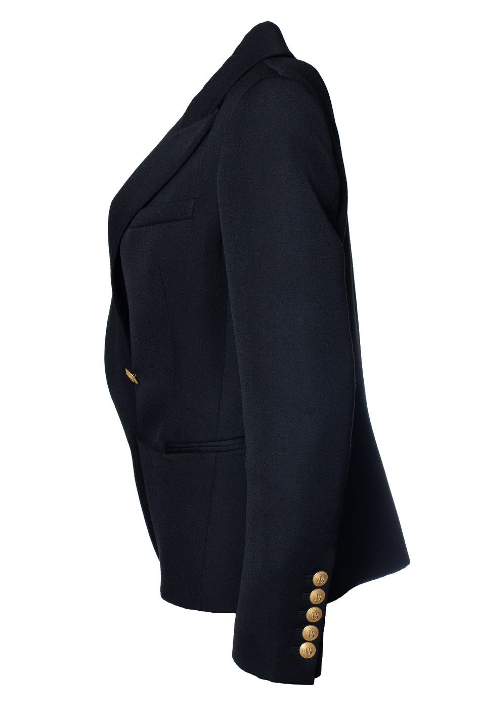 Pierre Balmain Pierre Balmain, black double breasted blazer Size M / US 6-8 / IT 42-44 - 2 Thumbnail