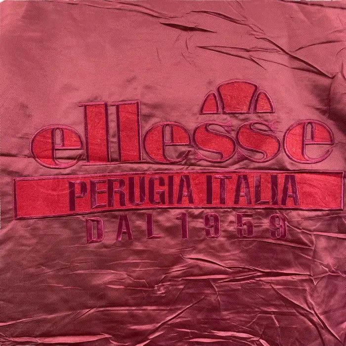 Ellesse Vtg 90’ ELLESSE PERUGIA ITALIA Maroon Winter Coach Jacket Size M / US 6-8 / IT 42-44 - 5 Thumbnail