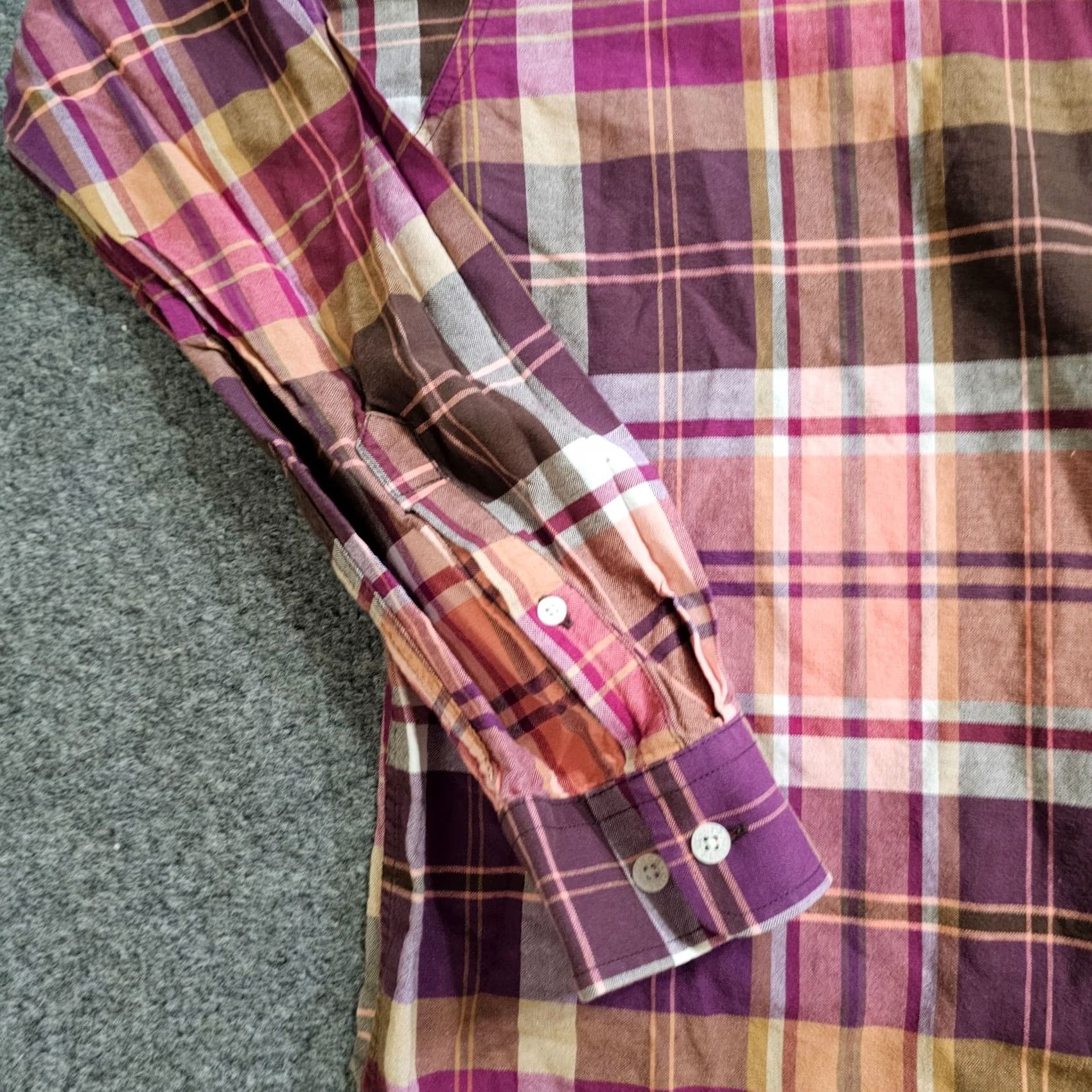 Pinko Cinch Shirt Mens Size Medium Pink Purple Plaid Button Long Sleeve Casual Western Size US M / EU 48-50 / 2 - 5 Thumbnail