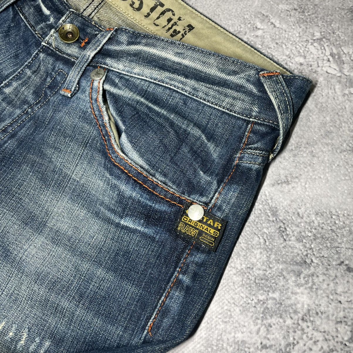 G-Star × If Six Was Nine × Japanese Brand Crazy Vintage G-star Faded Distressed Rare Jeans Size US 33 - 10 Thumbnail