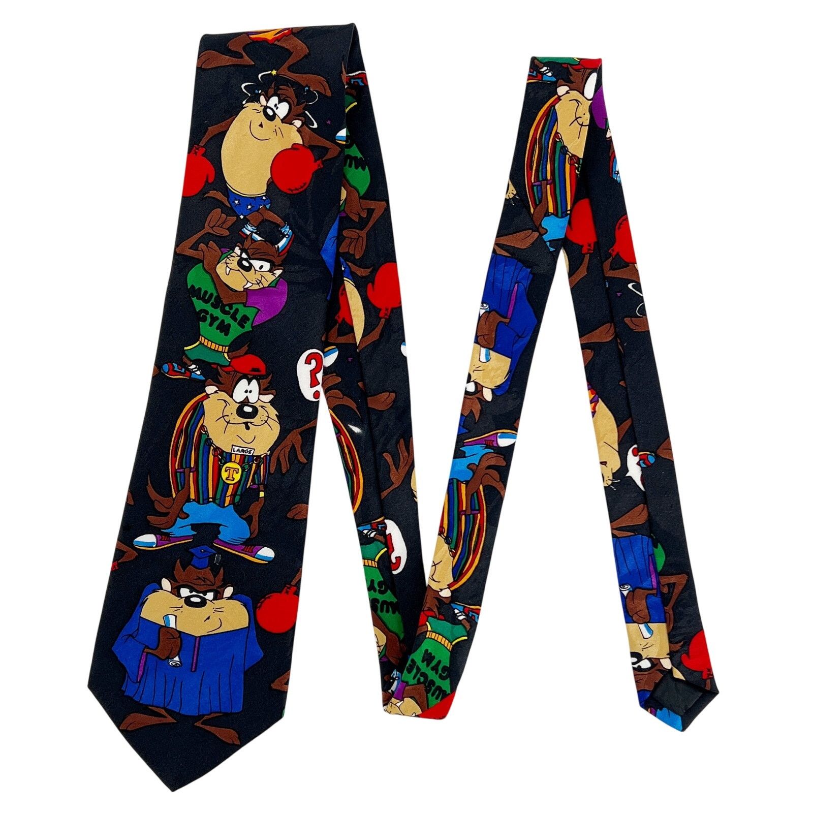 Vintage × Warner Bros 90s Taz Tasmanian Devil Looney Tunes neck tie 1990s vintage Size ONE SIZE - 2 Thumbnail