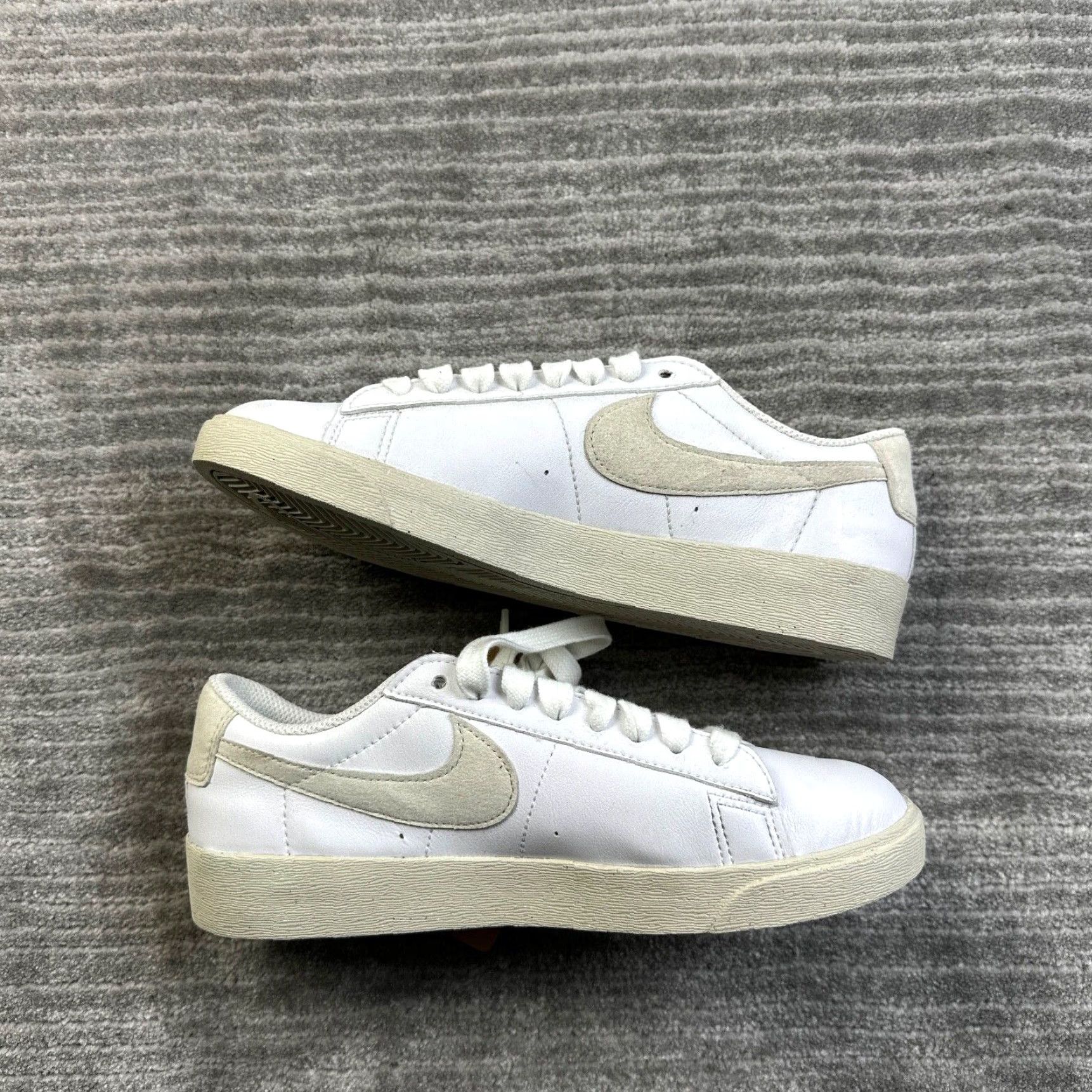 Nike Nike Blazer Low SE Shoe Womens 6 White Black 2021 Recycled Wool Pack Size M / US 6-8 / IT 42-44 - 3 Thumbnail