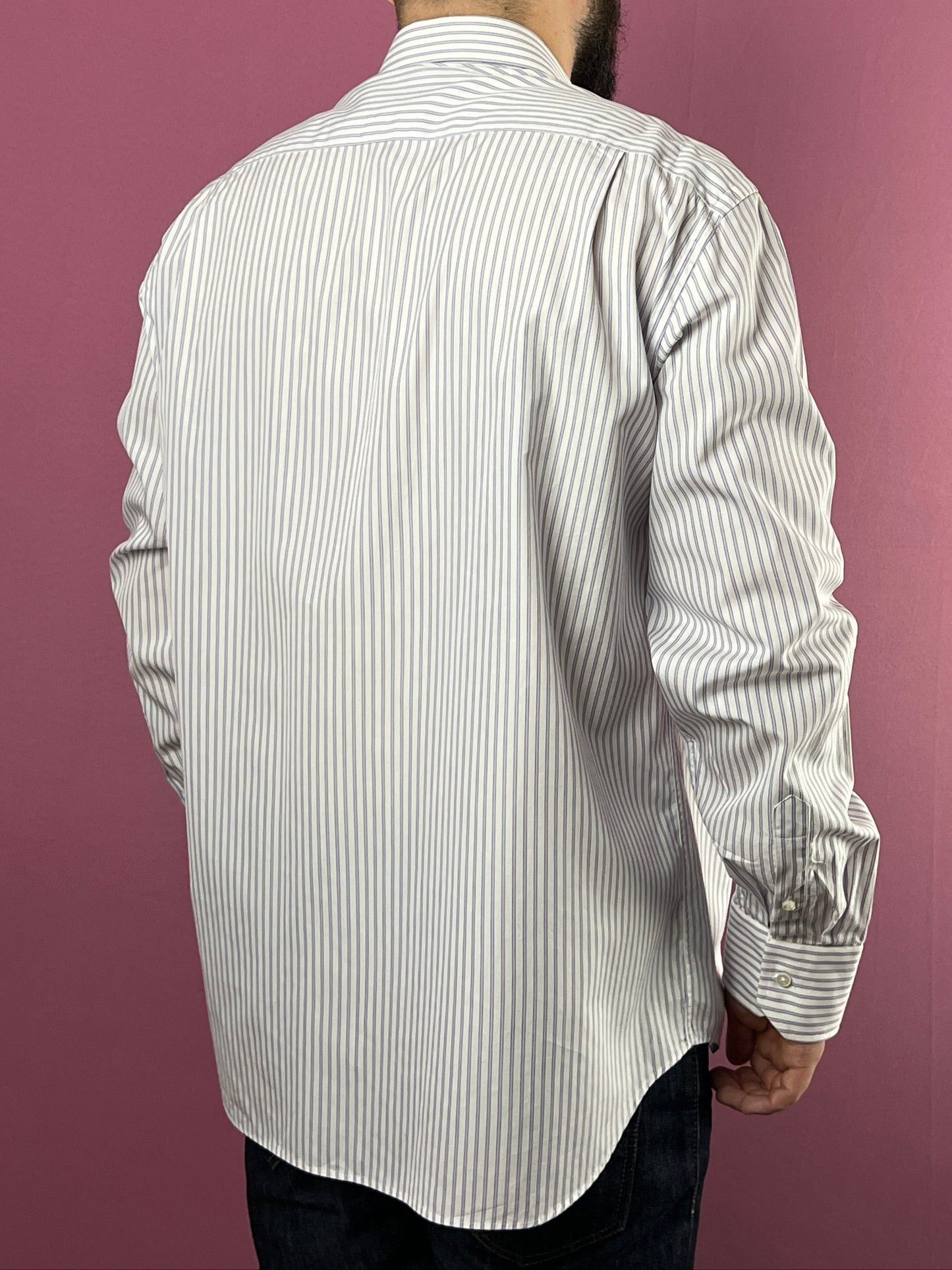 Vintage Canali Vintage Men's Striped Dress Shirt - L Size US L / EU 52-54 / 3 - 4 Thumbnail