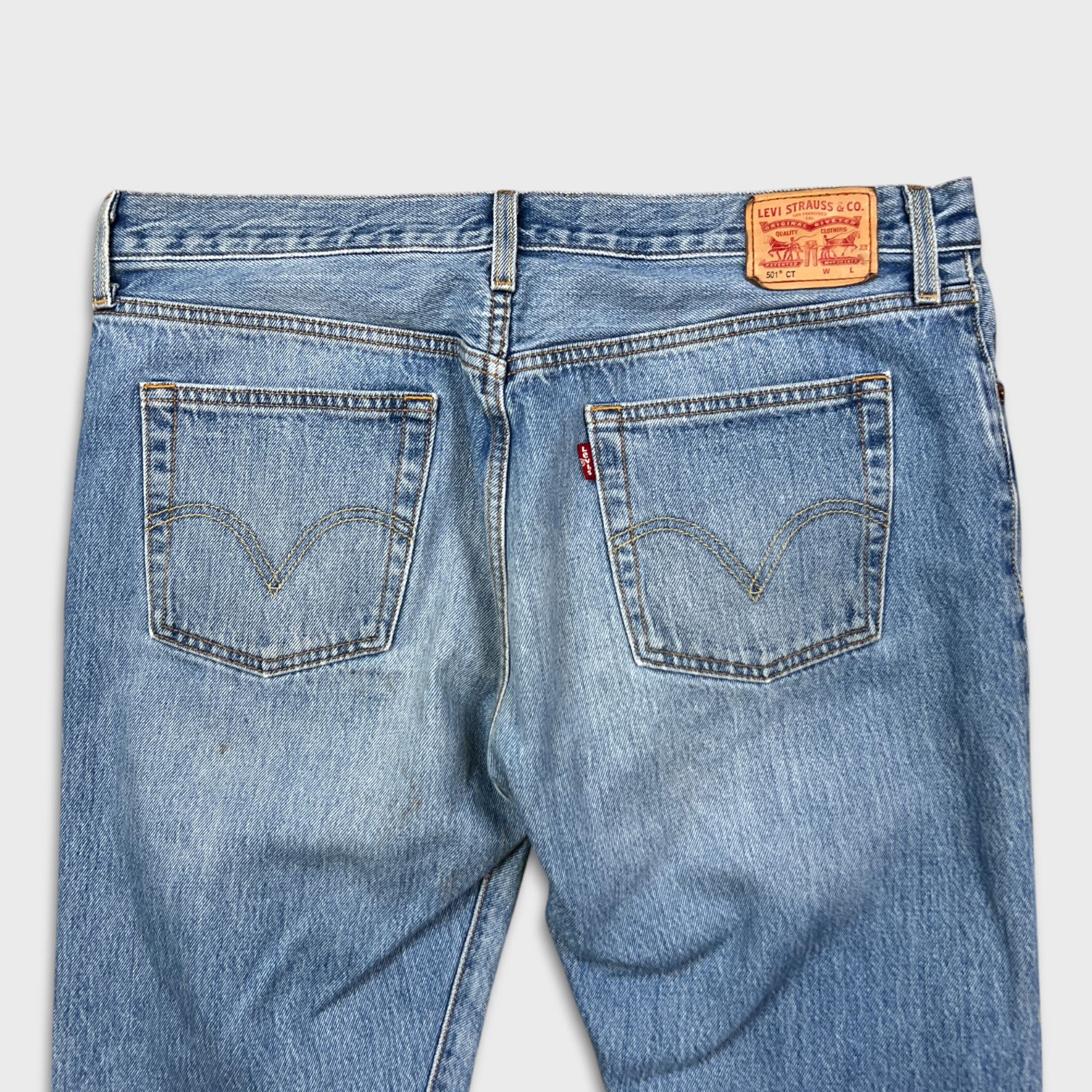 Levi's × Vintage Levi's 501 CT Jeans 36x28 Customized Taper Distressed Denim Size US 36 / EU 52 - 6 Thumbnail