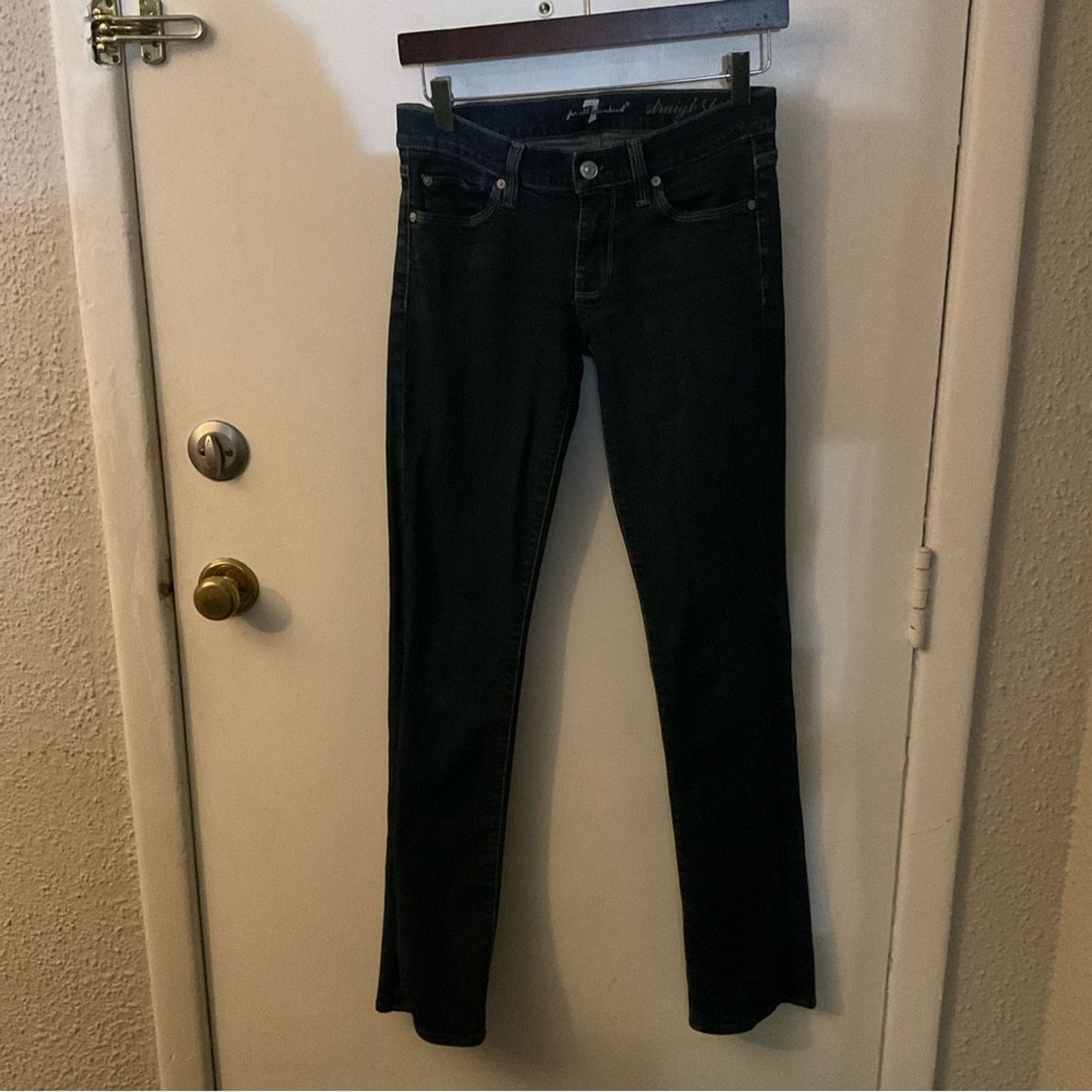 7 For All Mankind 7 For All Mankimd 7FAM Straight Leg Denim Jeans 26 Size 26" / US 2 / IT 38 - 1 Thumbnail