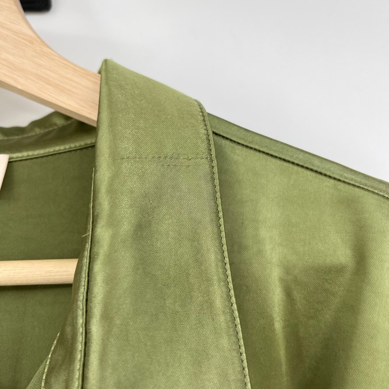 Camila Coelho NWT Priscilla Mini Dress in Sage Satin XL