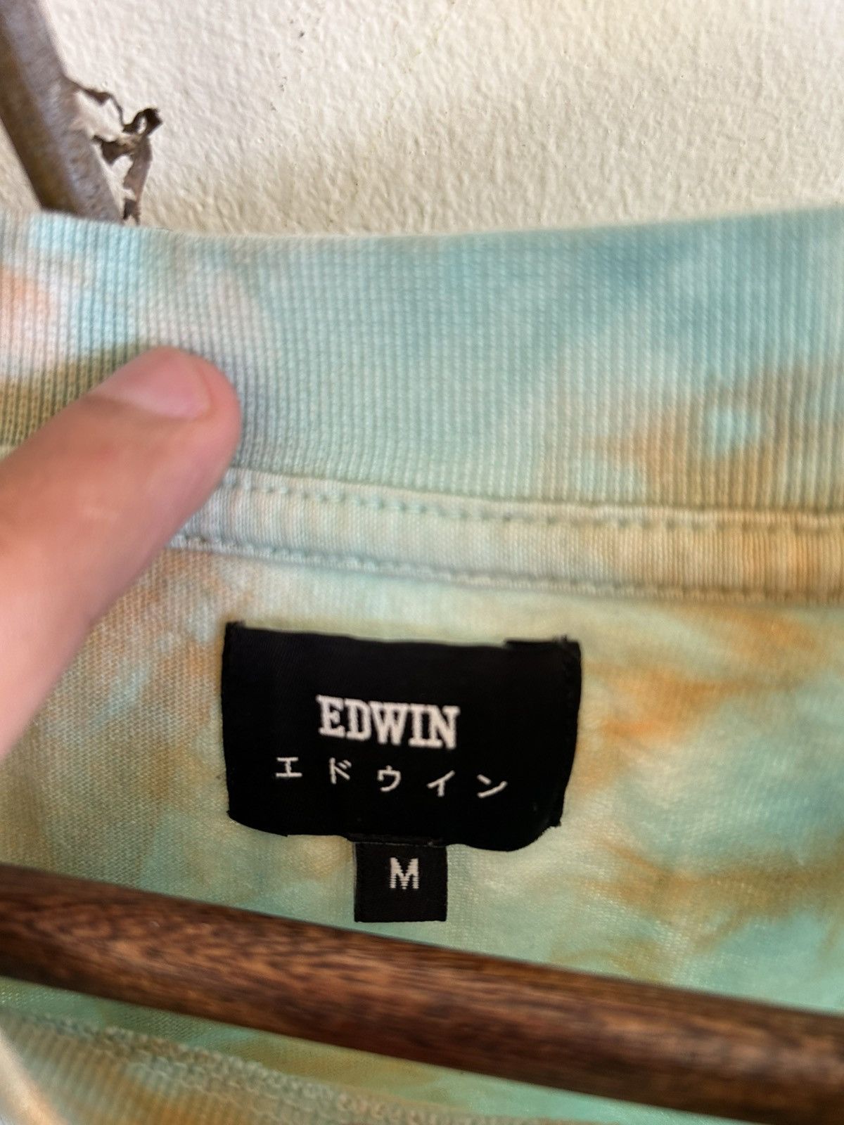 Edwin Edwin long sleeve teal tie dye shirt Size US M / EU 48-50 / 2 - 4 Thumbnail