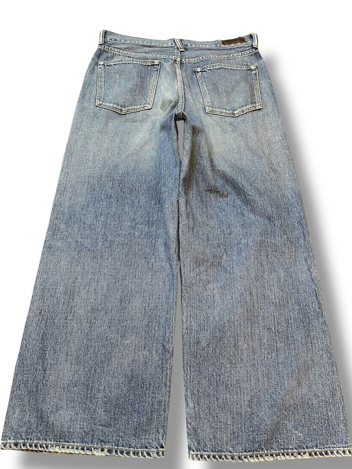 Johnbull Vintage Attick By JohnBull Baggy Wide Leg Selvedge Denim Size US 32 / EU 48 - 6 Thumbnail