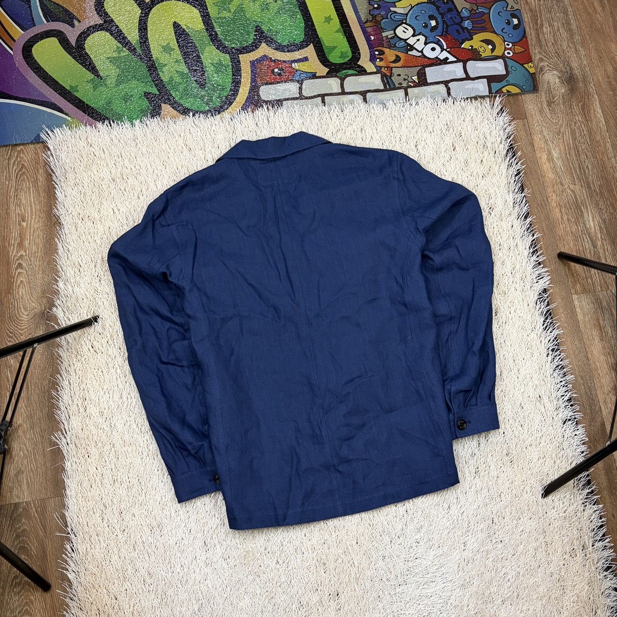 Ralph Lauren Purple Label Ralph Lauren Purple Label Linen Toggle Jacket Asher Slub Size US L / EU 52-54 / 3 - 2 Thumbnail