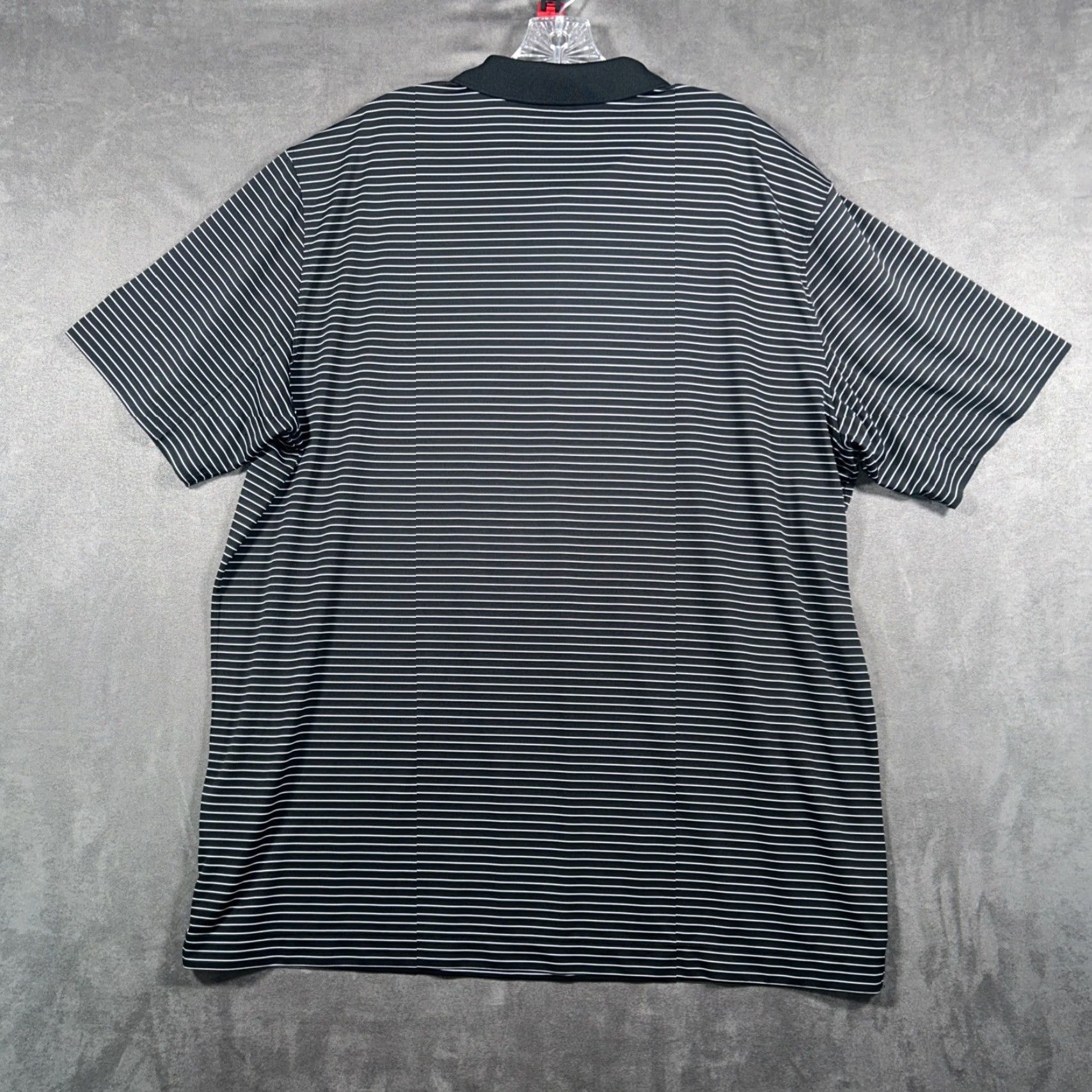 Nike Nike Golf Polo Shirt Mens 2XL Black Striped Dri-Fit Tour Performance Stretch Size US XXL / EU 58 / 5 - 7 Thumbnail