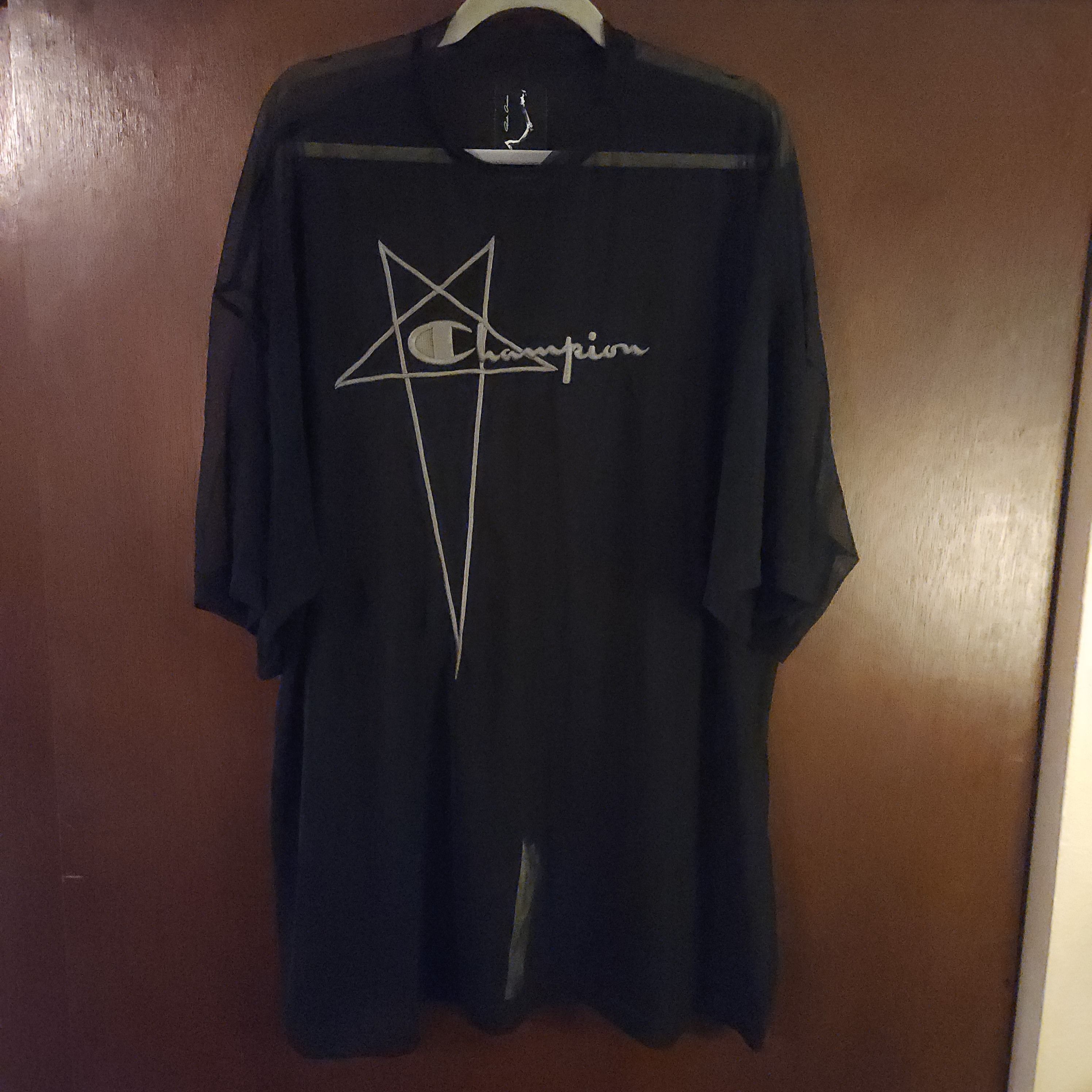 Rick Owens Rick Owens x Champion Toga Tee Mesh Sheer | Grailed
