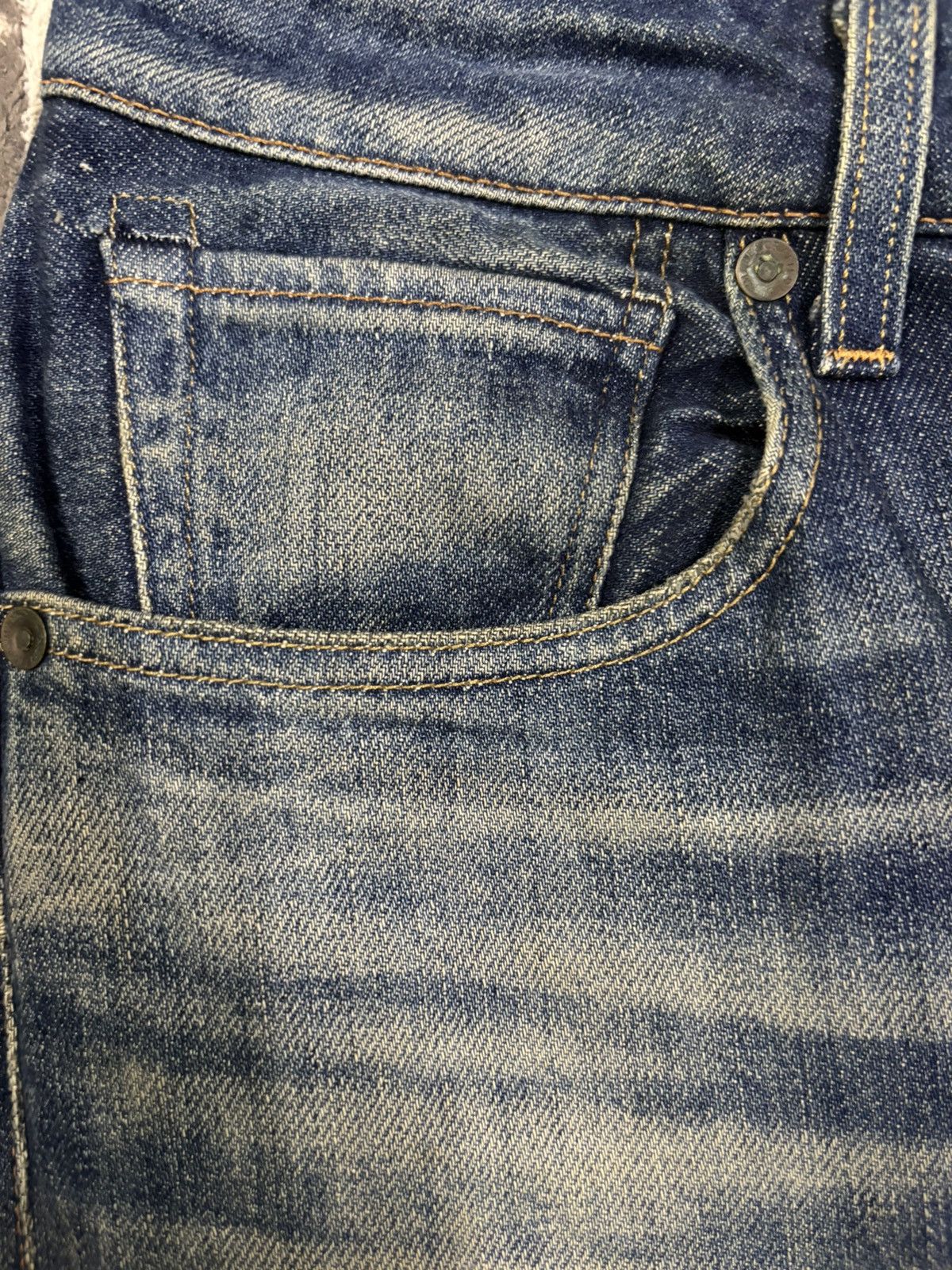 Levi's Levis Made & Crafted TackSlim Distressed Jeans Made in italy Size US 29 - 5 Thumbnail