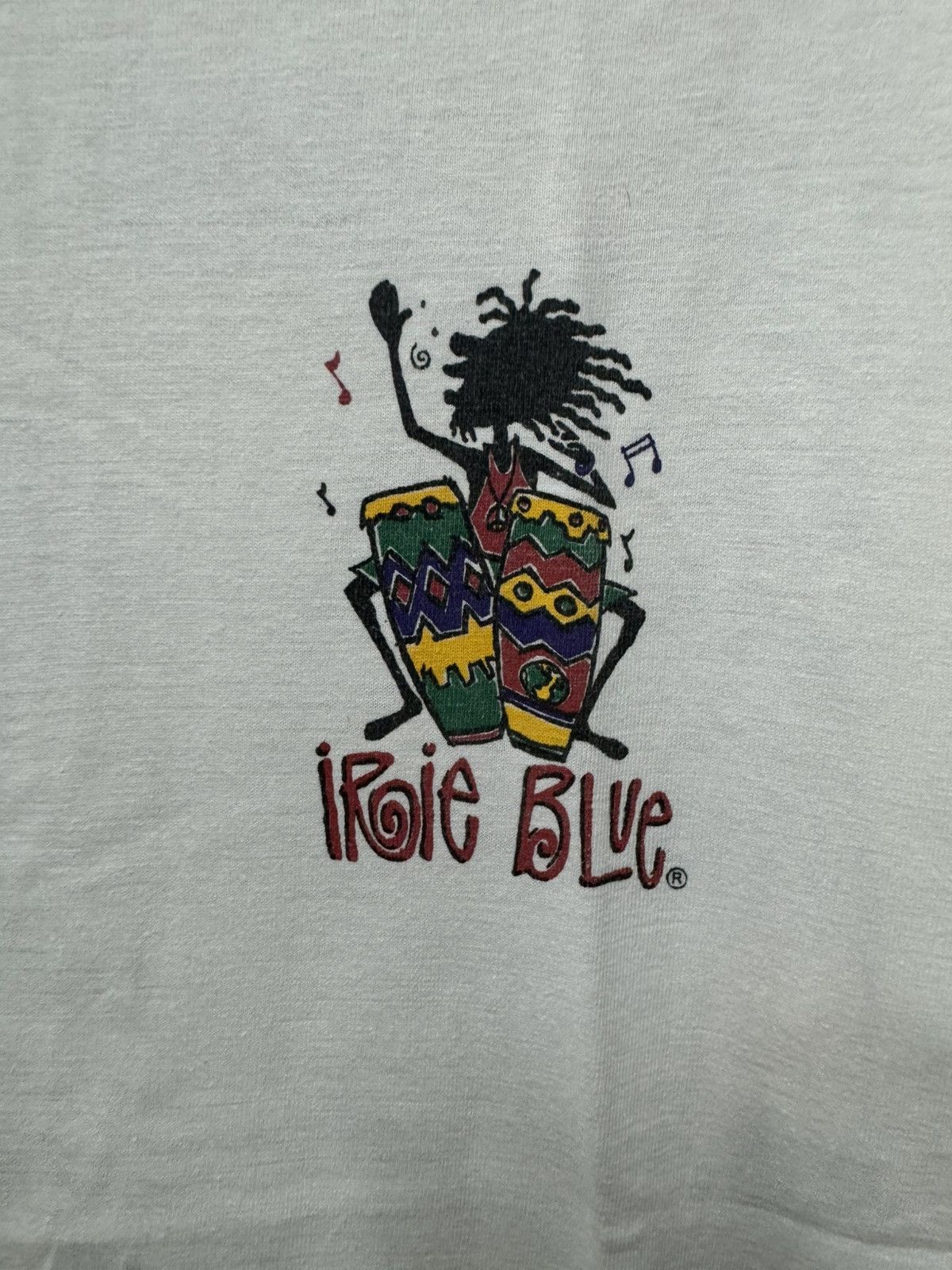 Stussy × Vintage Vintage 90’s Irie Blue Rasta Pan Tee Size US L / EU 52-54 / 3 - 6 Thumbnail