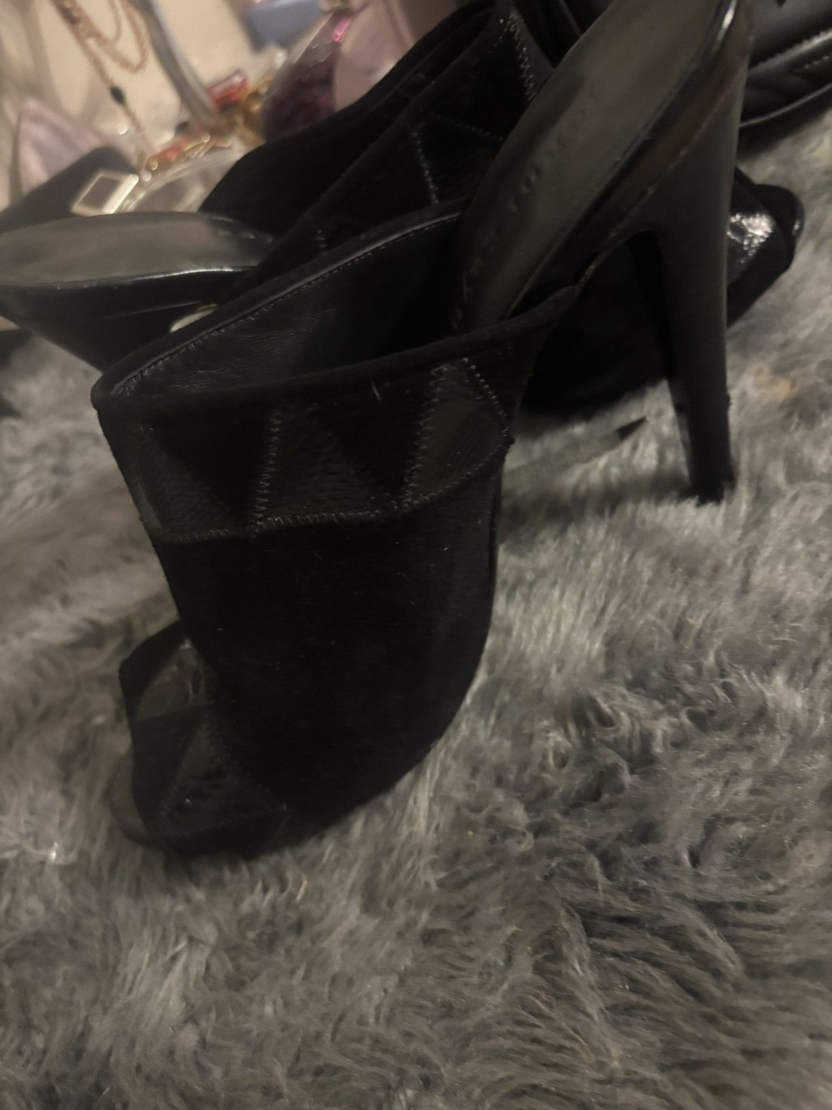 Other Jenny kayne opentoe sandal black leather Size US 6 / IT 36 - 8 Thumbnail