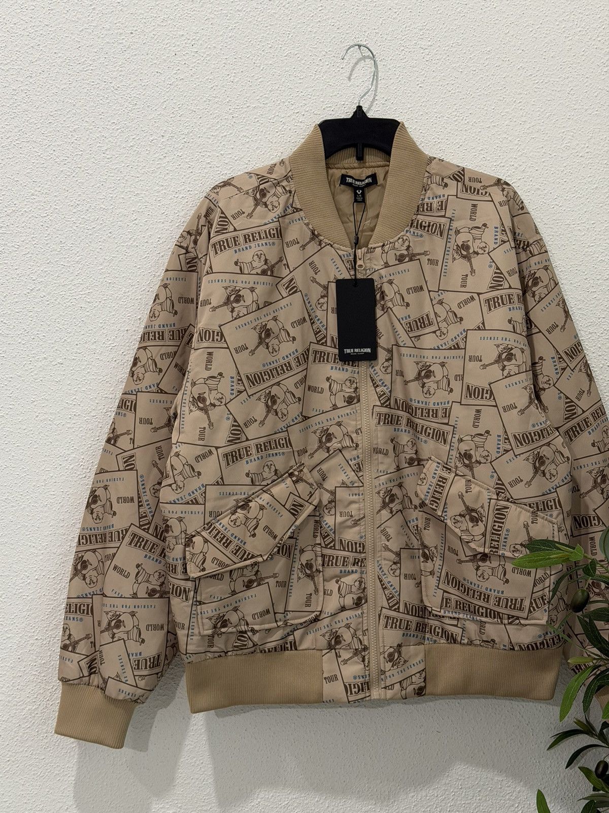 True Religion TRUE RELIGION Aviation Series AOP Bomber Jacket Large NWT Size US L / EU 52-54 / 3 - 2 Thumbnail